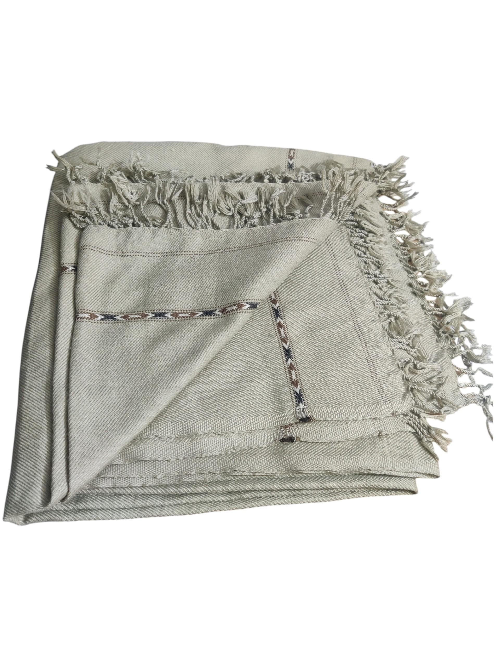 Afghan Handmade Men's Wool Patoo – 100" x 52" – Dhussa, Throw & Wrap - image 5