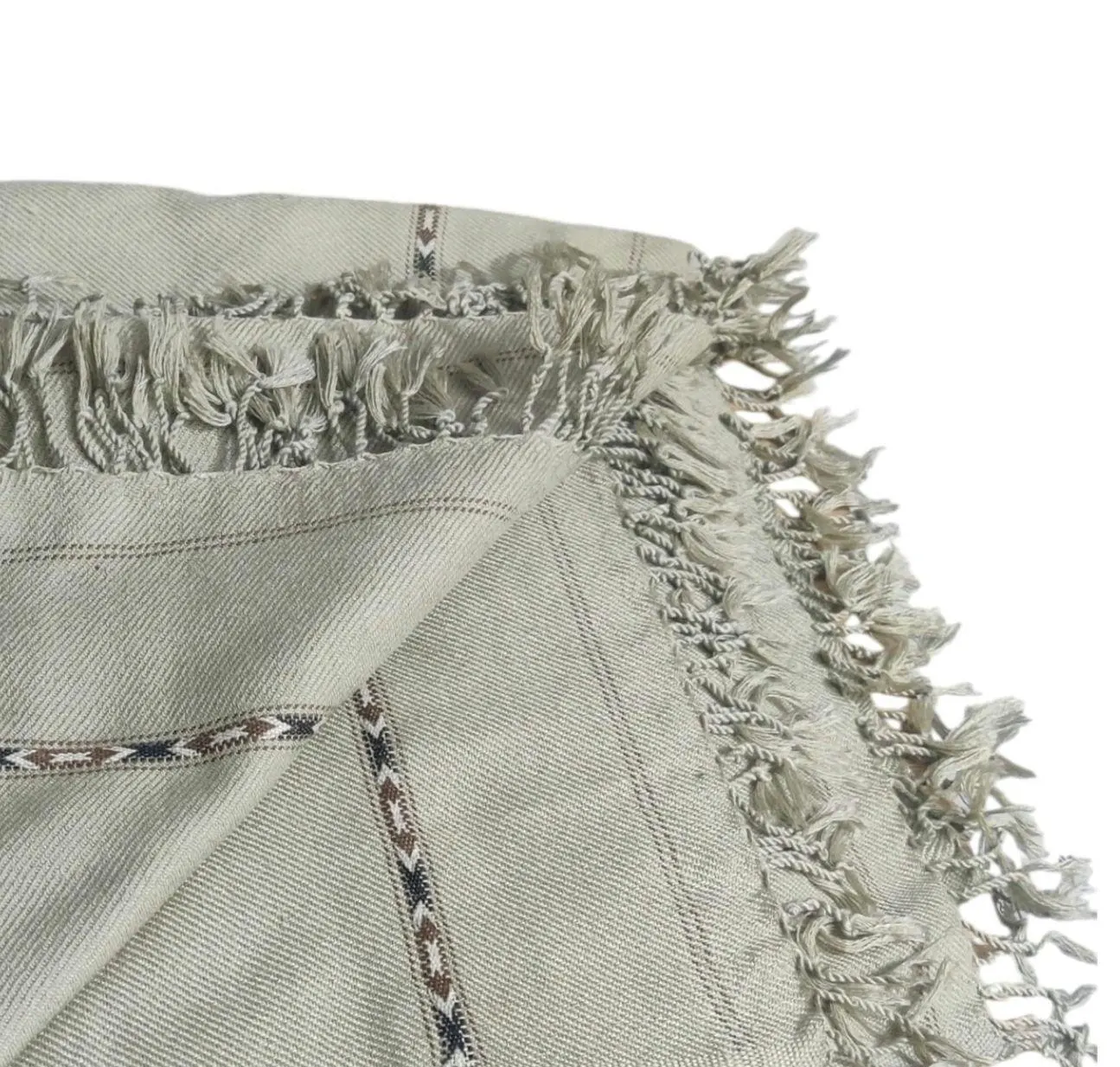 Afghan Handmade Men's Wool Patoo – 100" x 52" – Dhussa, Throw & Wrap - image 4