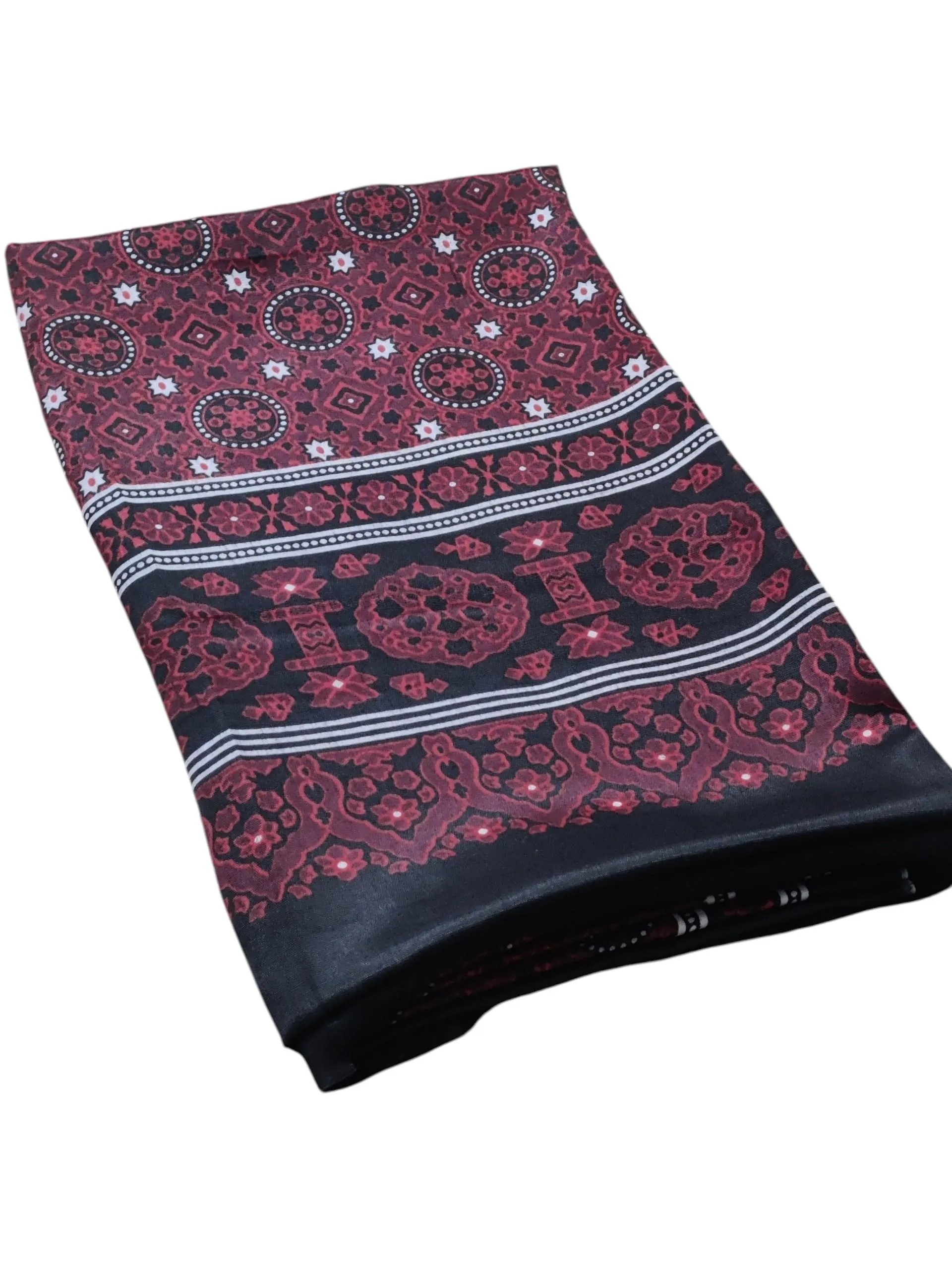 Sindhi Traditional Ajrak Shawl – Ajrak Dupatta Handcrafted Cotton Wrap | 48" x 78" - image 4