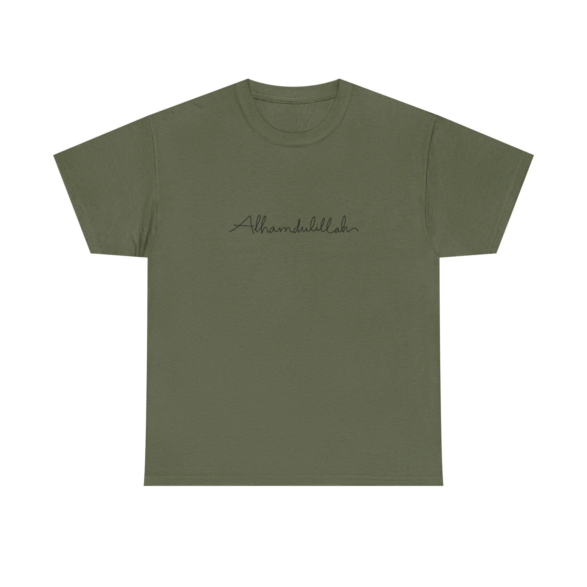 Islamic Alhamdulillah Unisex Heavy Cotton Tee, Muslim Thankful Shirt, Religious Arabic Calligraphy Top, Men Women Gift, Eid Ramadan Clothing - image 5