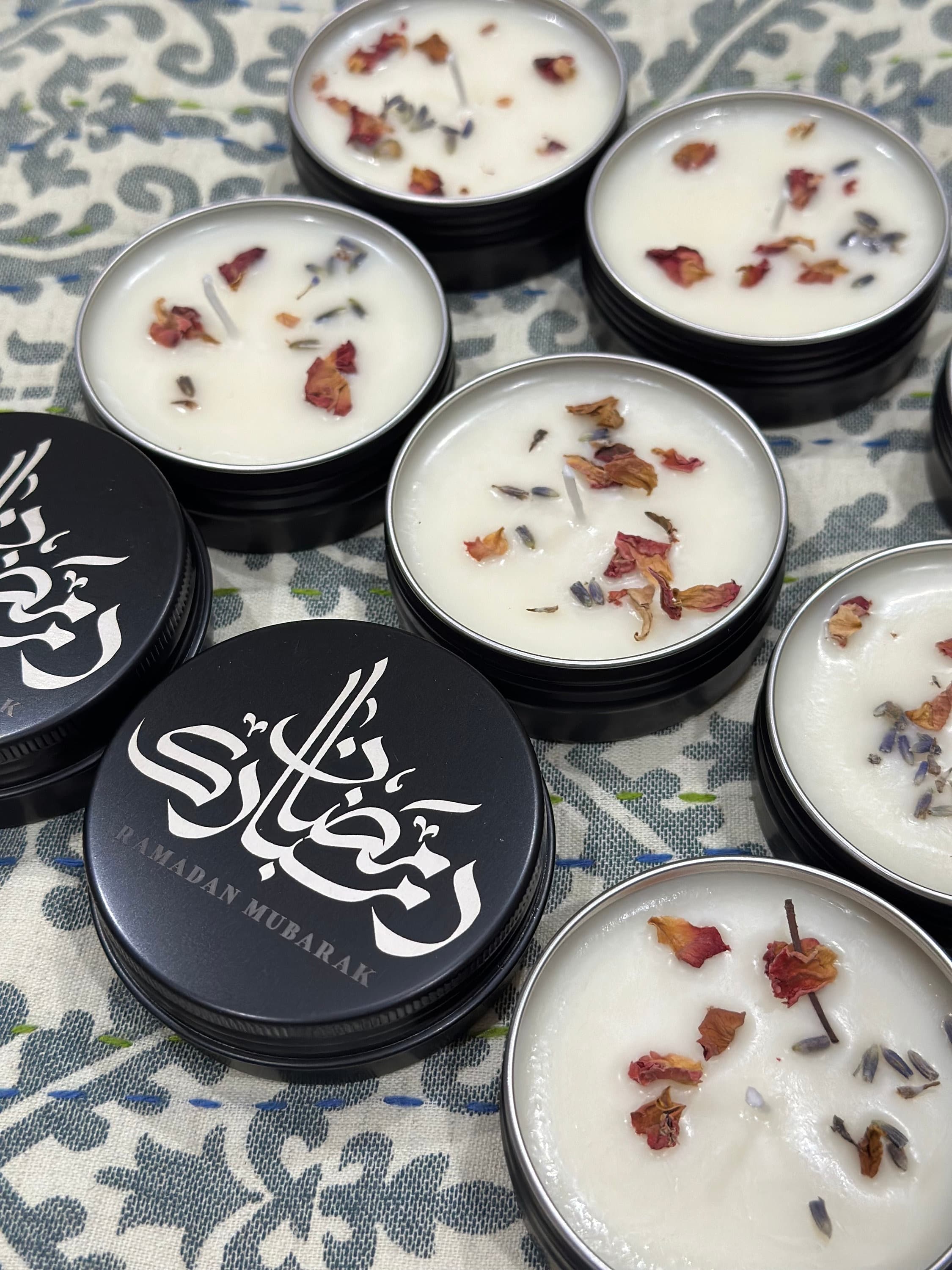 Scented Ramadan Candle Ramadan Eid Islamic Decor Gift Eid Candle Favors Gift Basket Wedding Favor Set of 2