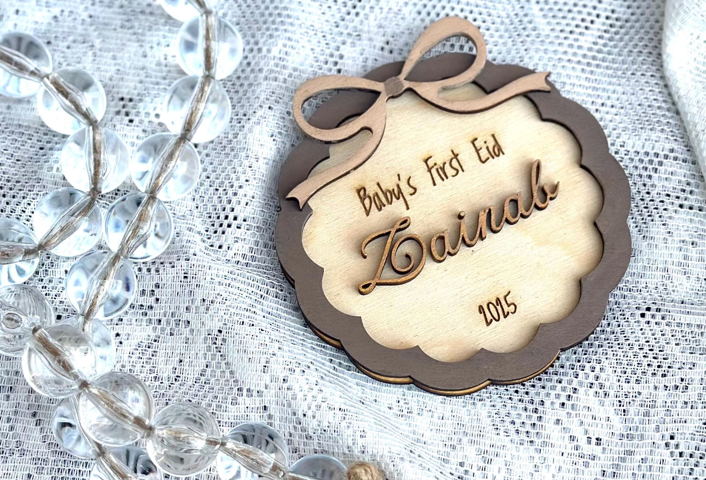 Personalized Baby’s First Eid Tag, Baby Keepsake, My First Ramadan - image 3