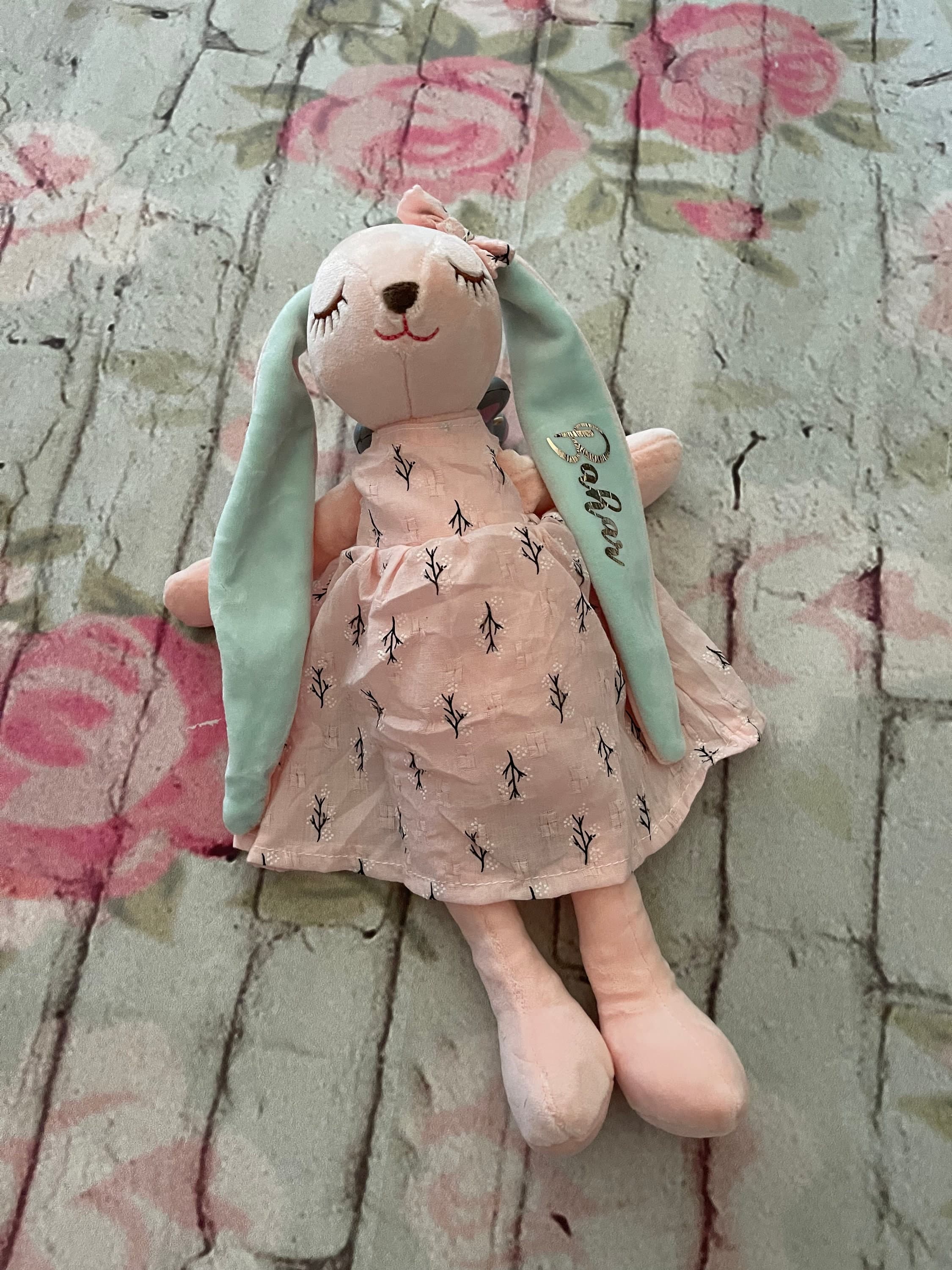 Personalized Bunny, Baby Toy, Toddler  Toy, Plush Rabbit
