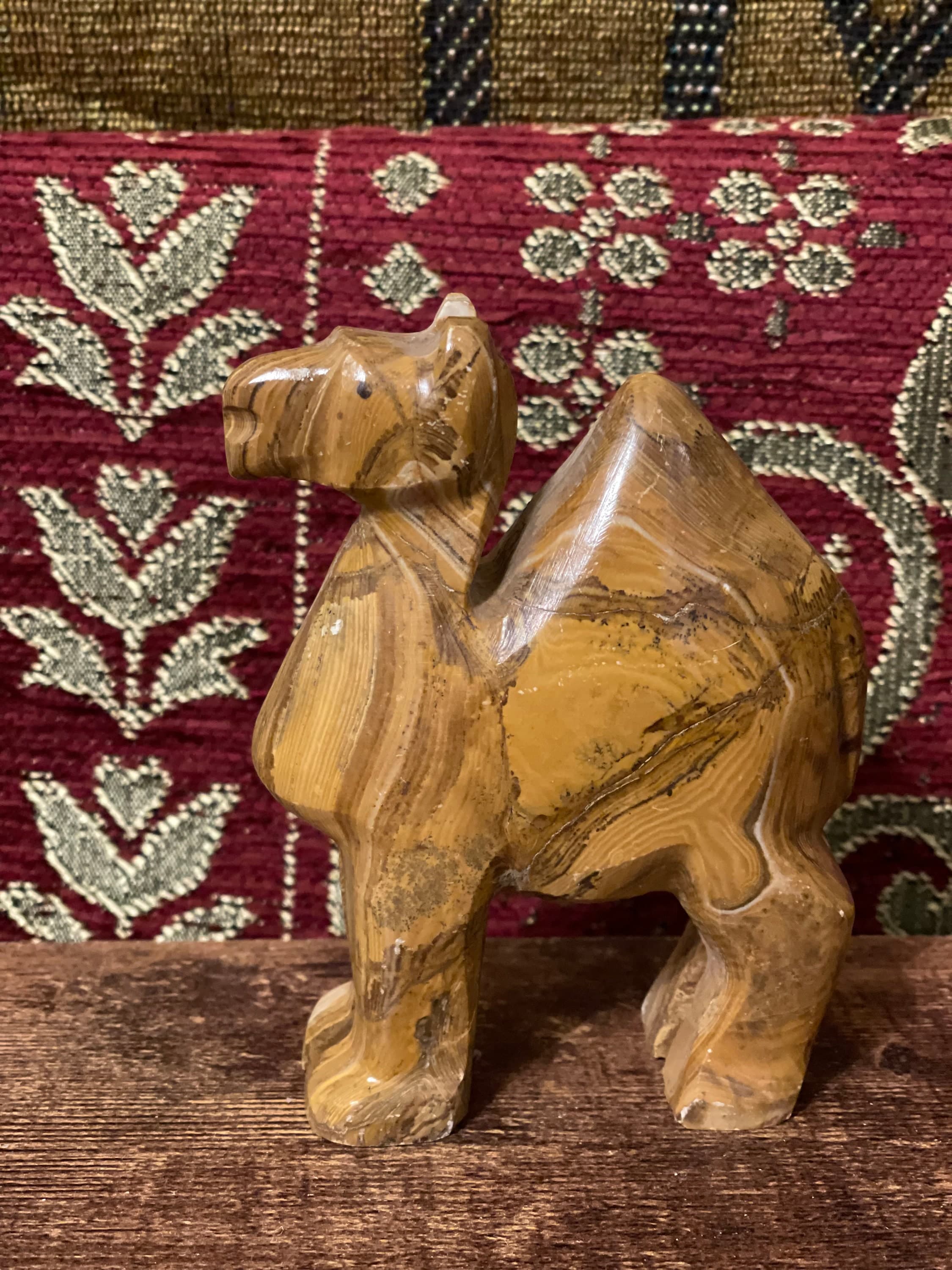 Polished And Carved Stone Camel, Ramadan Decor, Eid Decor - image 3