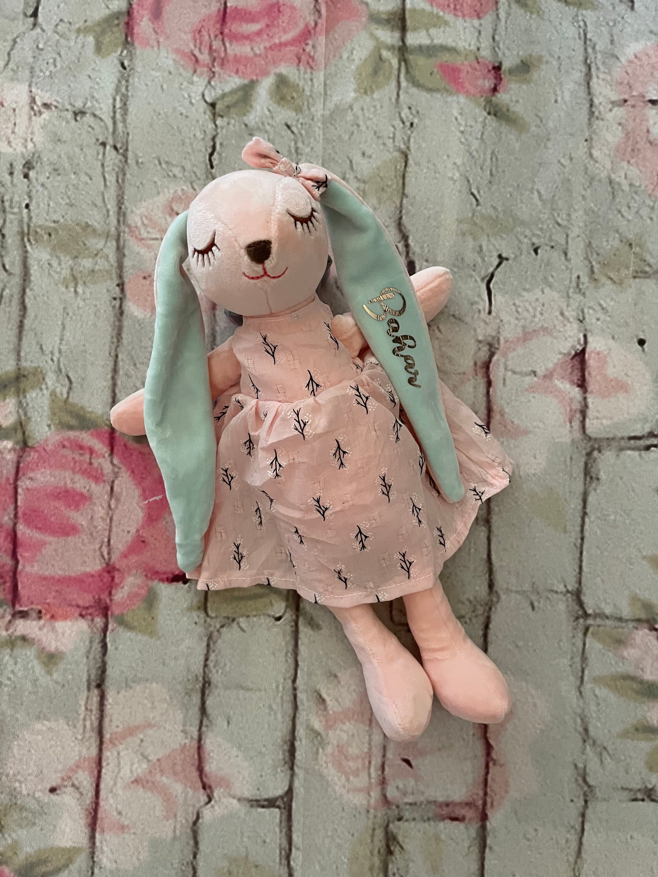 Personalized Bunny, Baby Toy, Toddler  Toy, Plush Rabbit - image 5