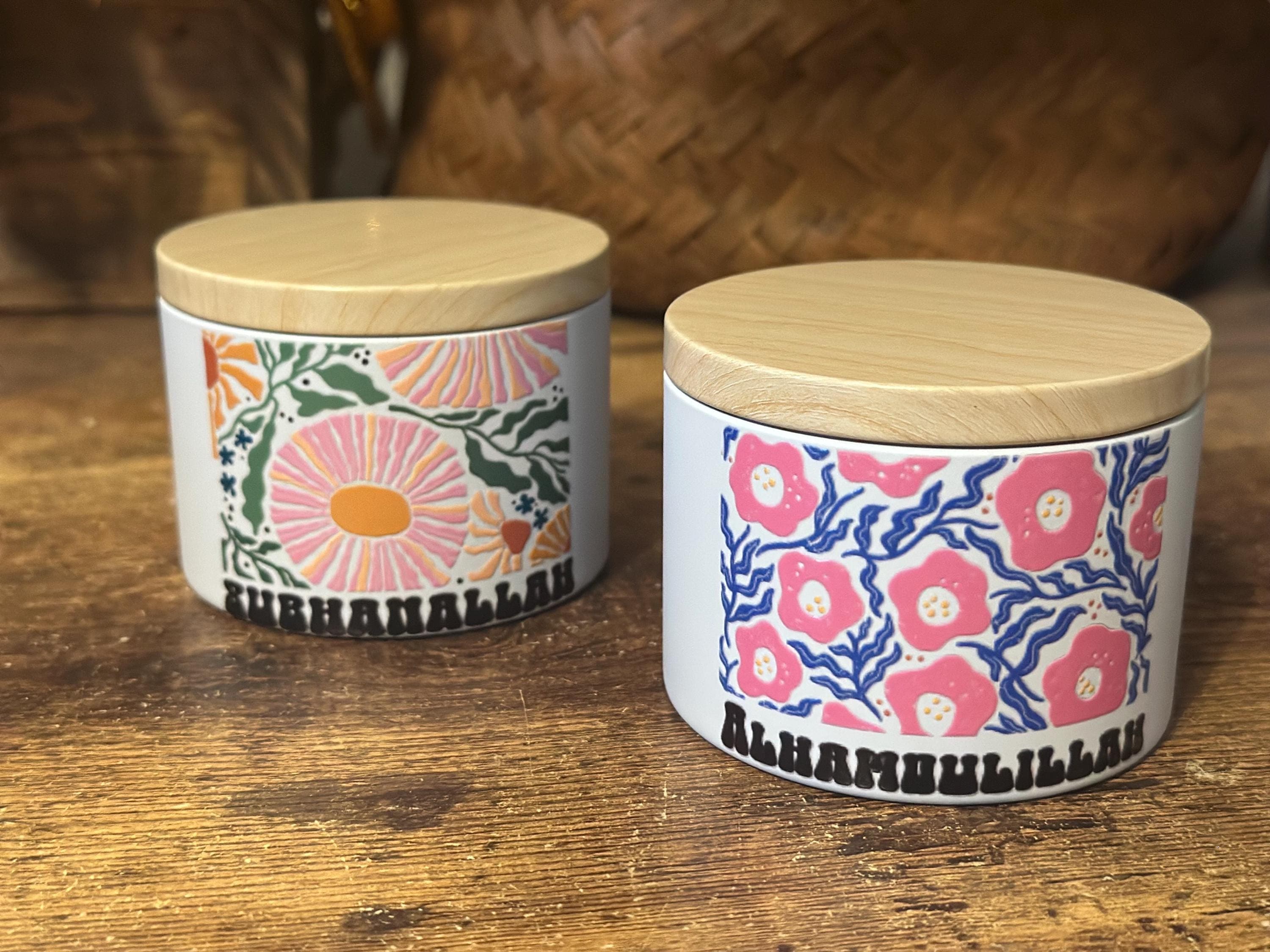 Ramadan Gift Favor Gift Basket Eid Candle Boho