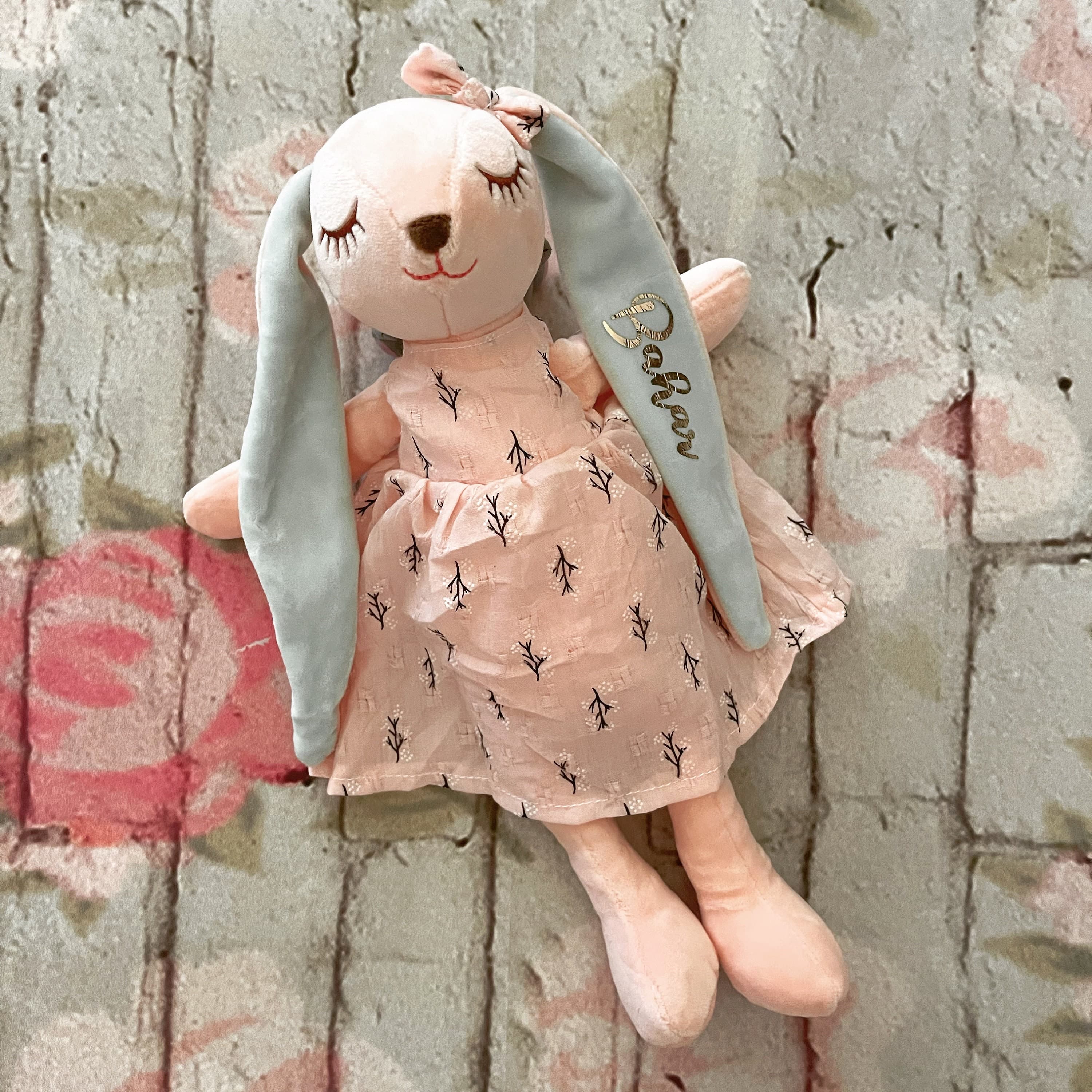 Personalized Bunny, Baby Toy, Toddler  Toy, Plush Rabbit - image 4