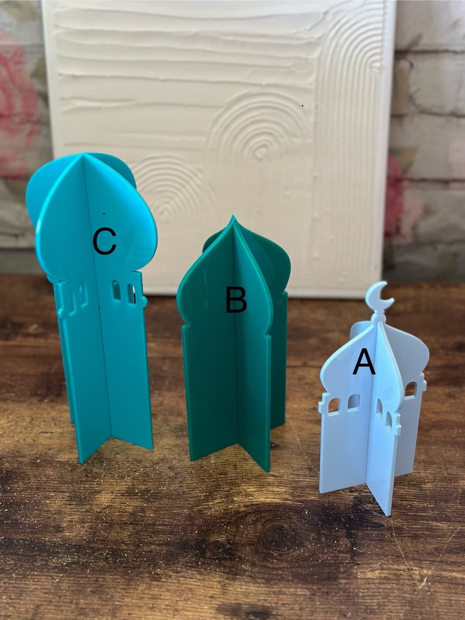 Acrylic 3D Ramadan Minaret , Ramadan decor, Islamic Decor, Eid Decor, Acrylic Sign, Mosque decor Table Top Decor, 3D Minaret - image 4