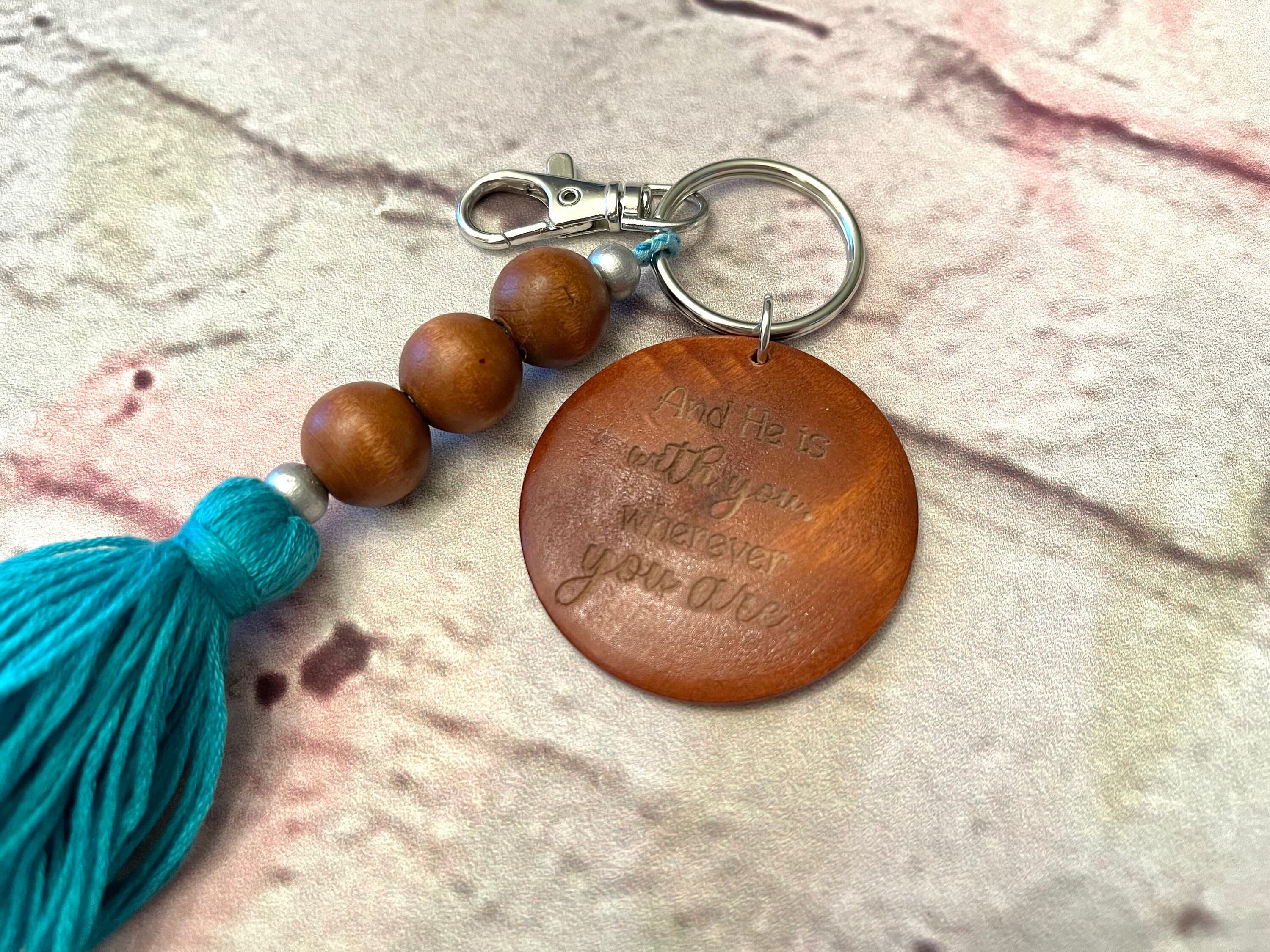 Laser Engraved Keychain Fob, Islamic Quotes, Ramadan Gift, Eid Gift, Islamic Gift, Wrislet - image 4