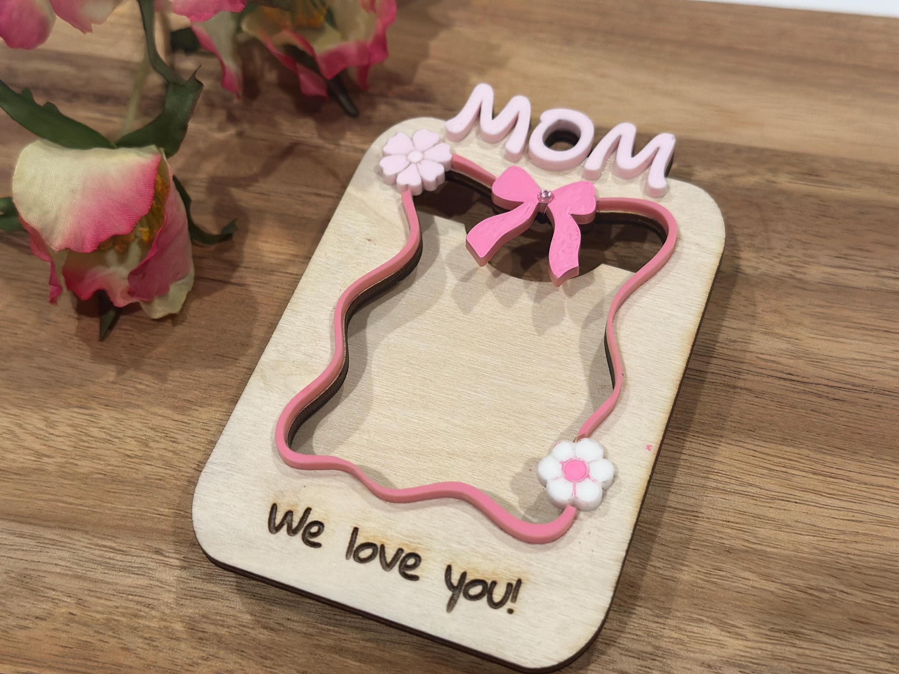 Personalized Picture Frame Fridge Magnet, Mother's Day Photo Magnet, Mother’s Day Gift, Photo Frame, Gift for Mom Gift, Kids Photo Fridge - image 5