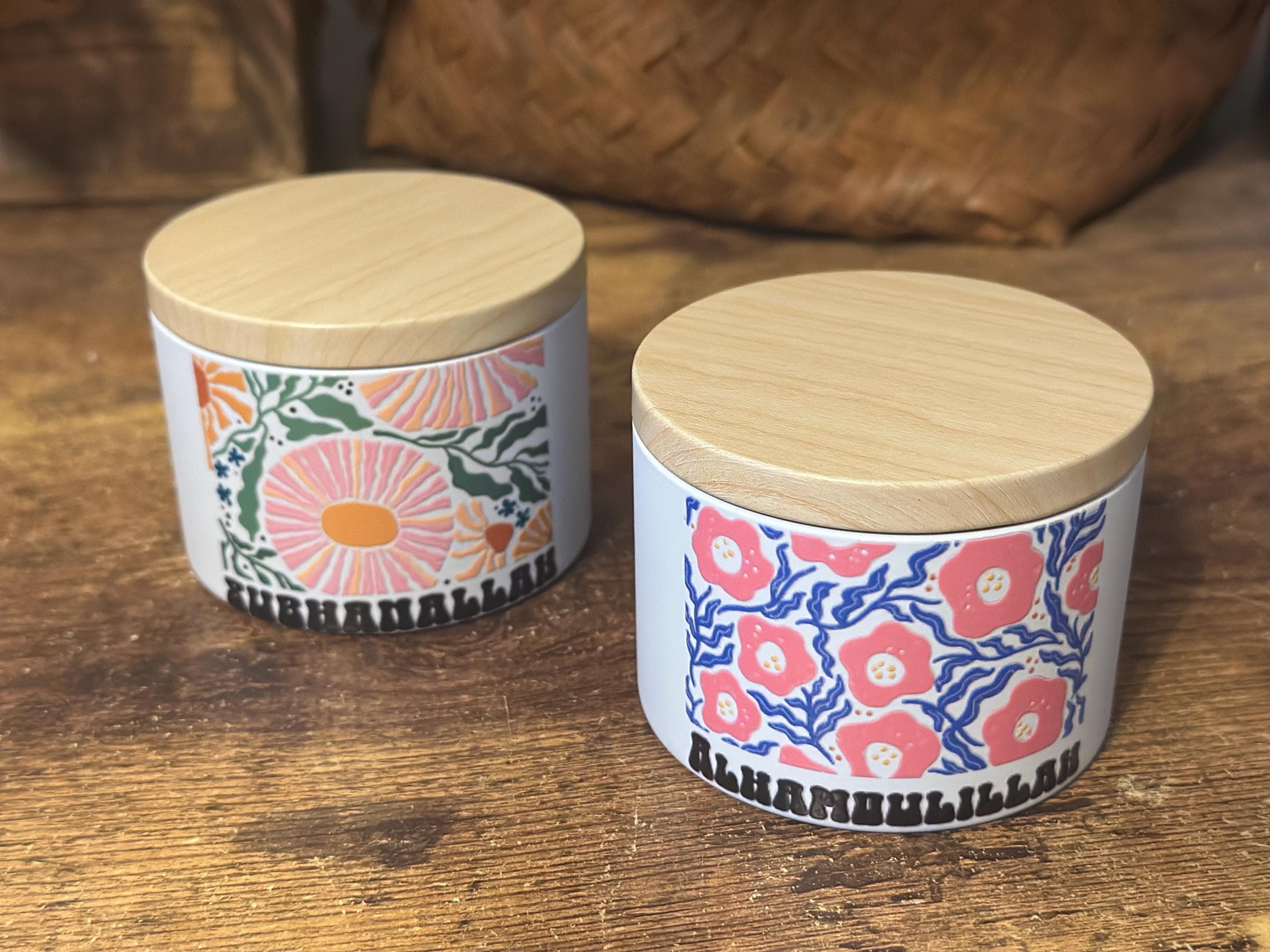 Ramadan Gift Favor Gift Basket Eid Candle Boho - image 3