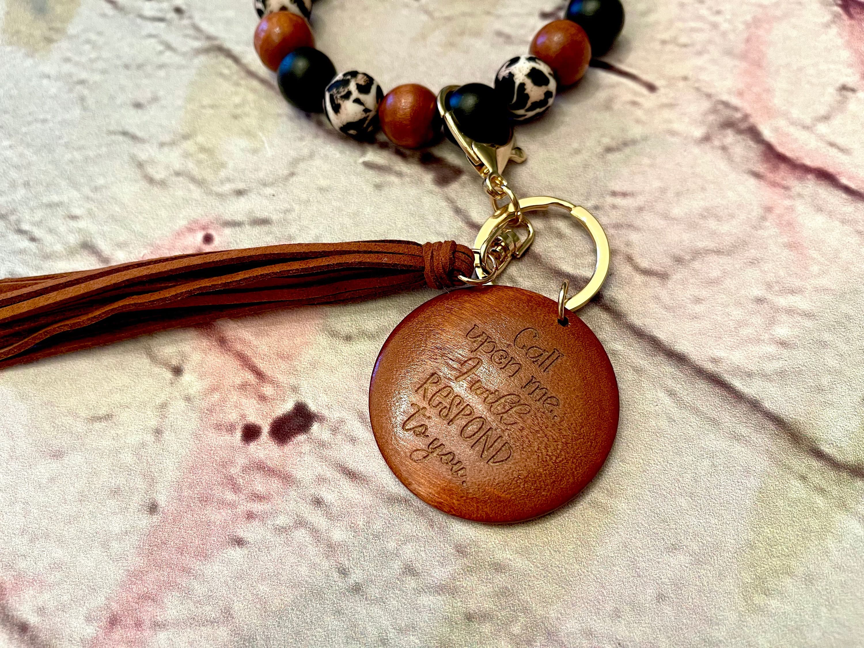 Laser Engraved Keychain Fob, Islamic Quotes, Ramadan Gift, Eid Gift, Islamic Gift, Wrislet - image 3