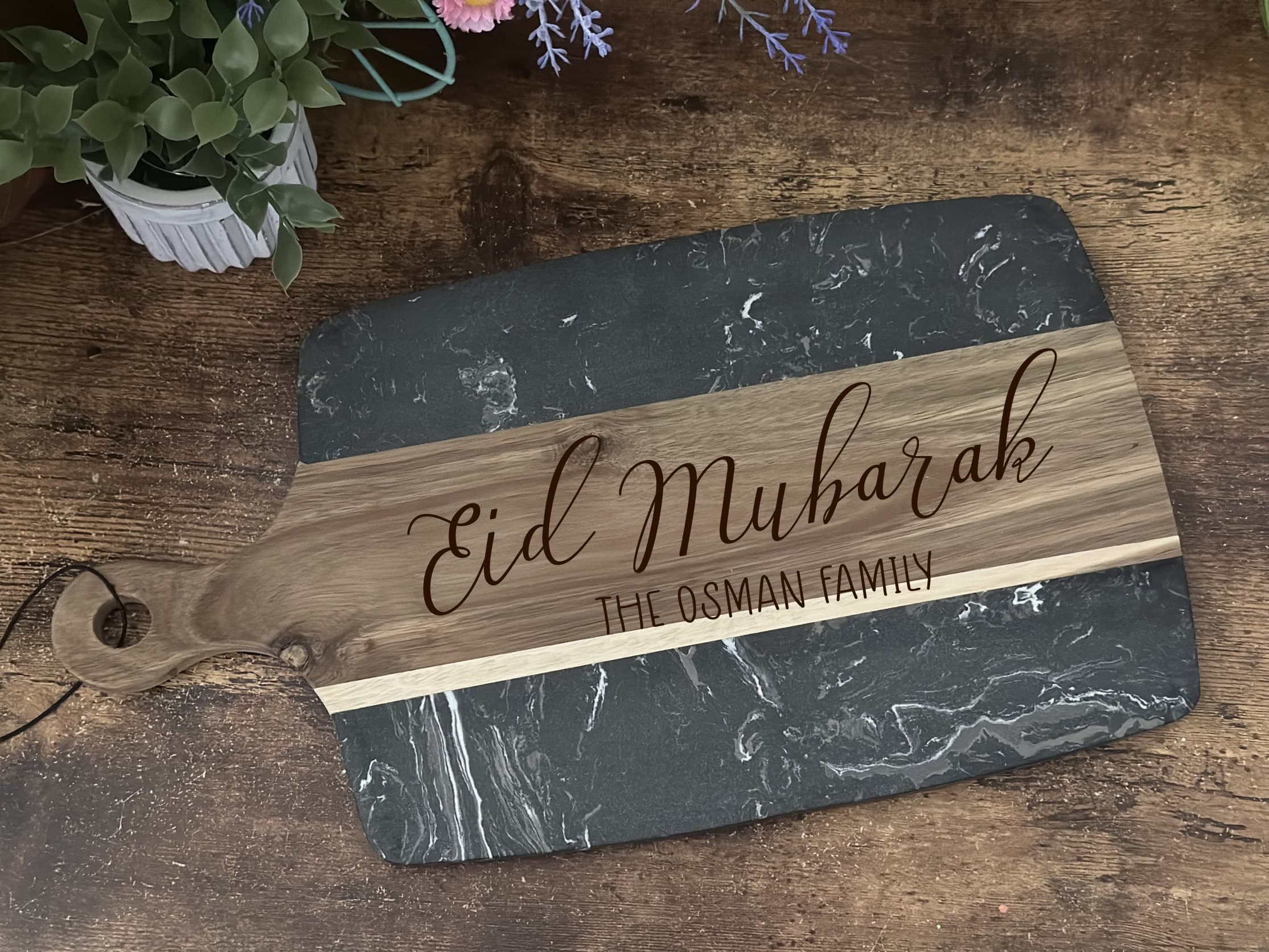 Ramadan Kareem, Ramadan Mubarak, Marble Cheese Board, Cutting board, Charcuterie Board, Eid Gift