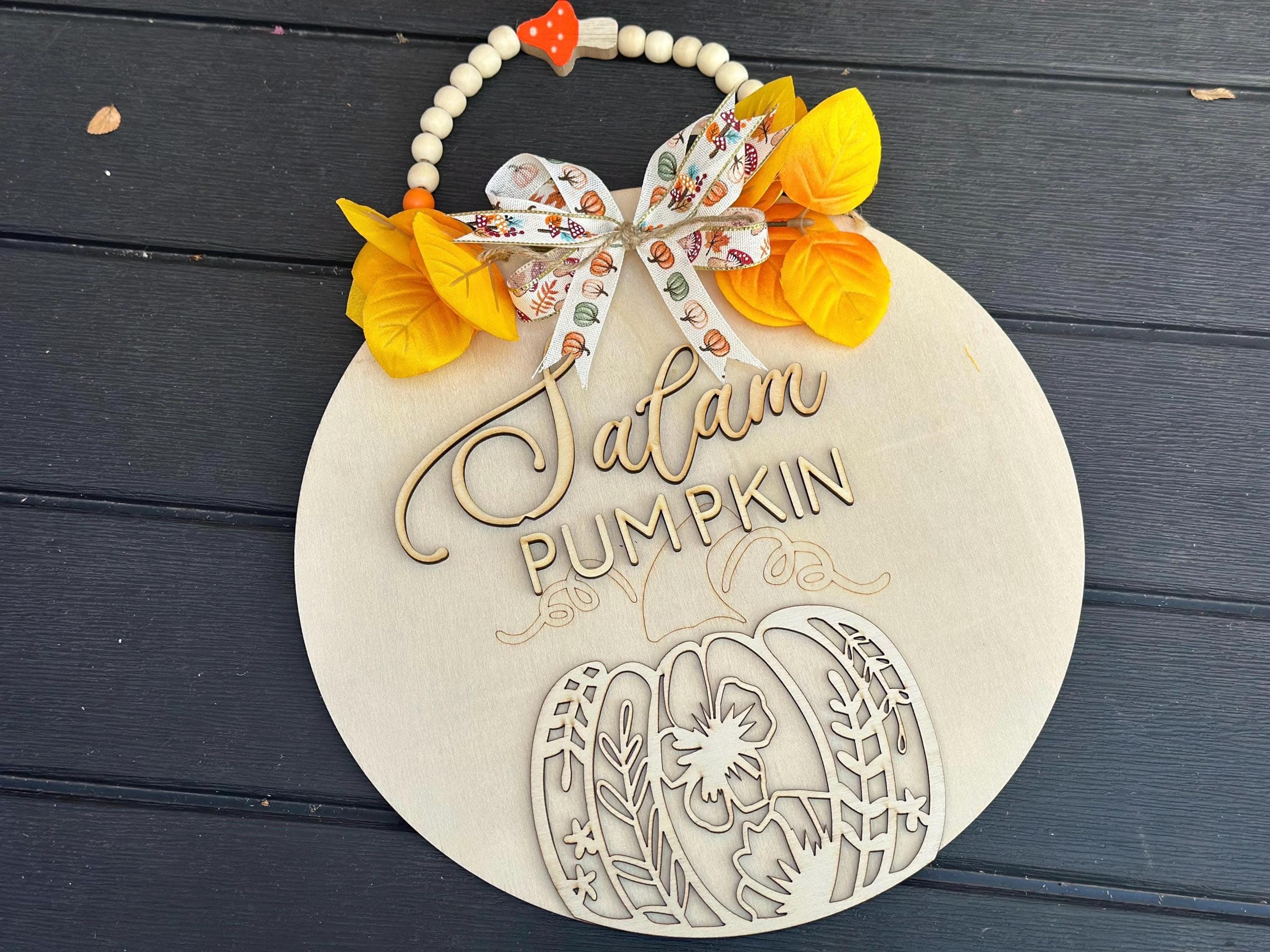 Salam Fall DIY project activity for kids teens, Fall Decor, Farmhouse Decor, Islamic Decor, Door Decor - image 3