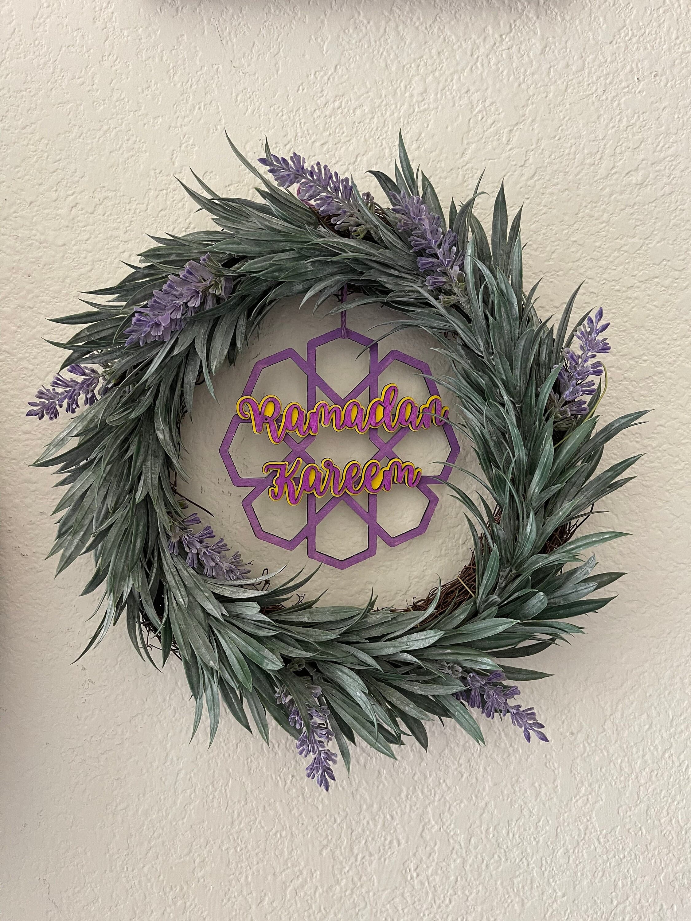Lavender wreath, Ramadan wreath, Eid decor, Ramadan decor - image 3