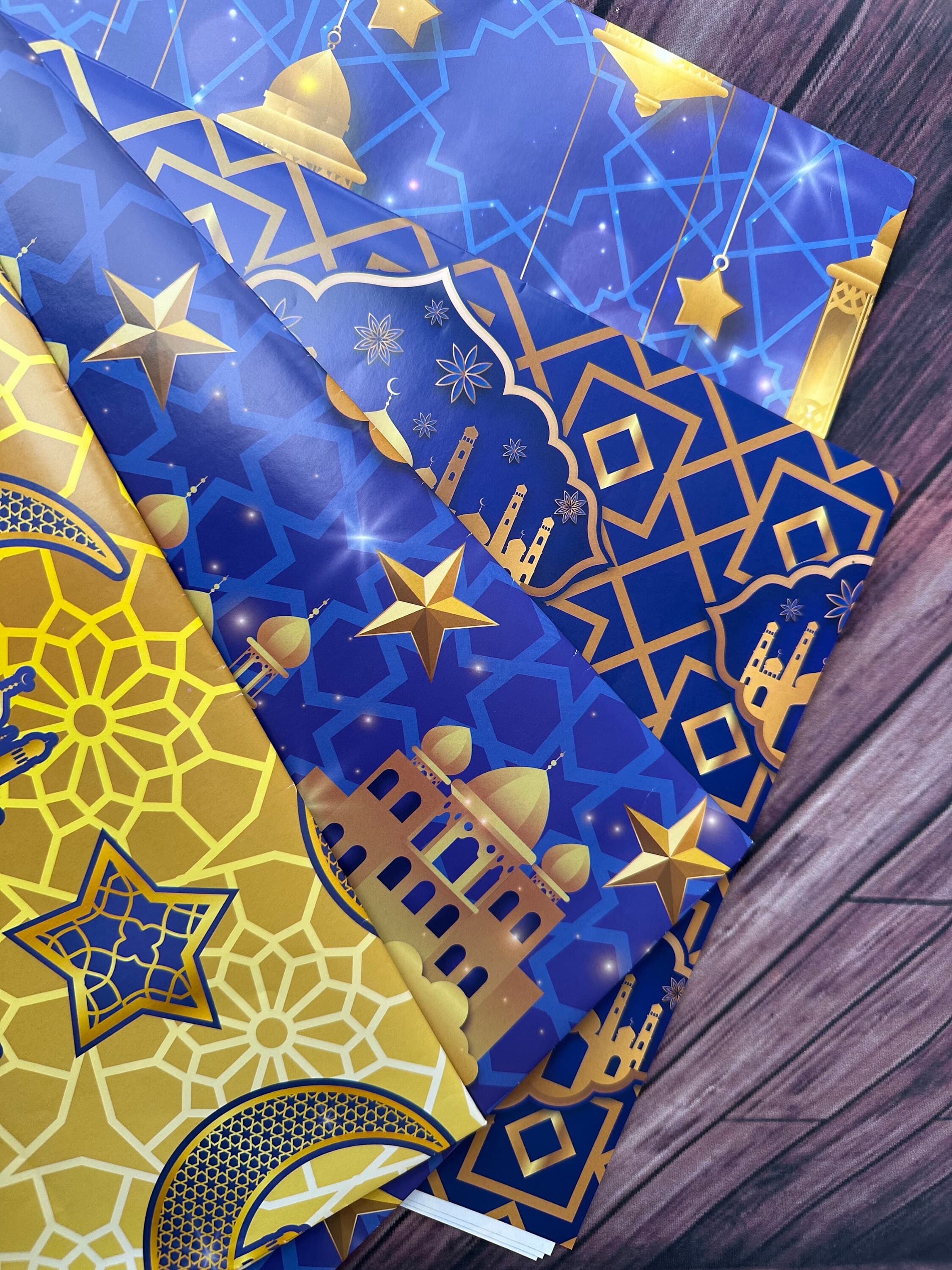 Eid Mubarak Wrapping Paper, Gift Packaging Paper, Ramadan Paper