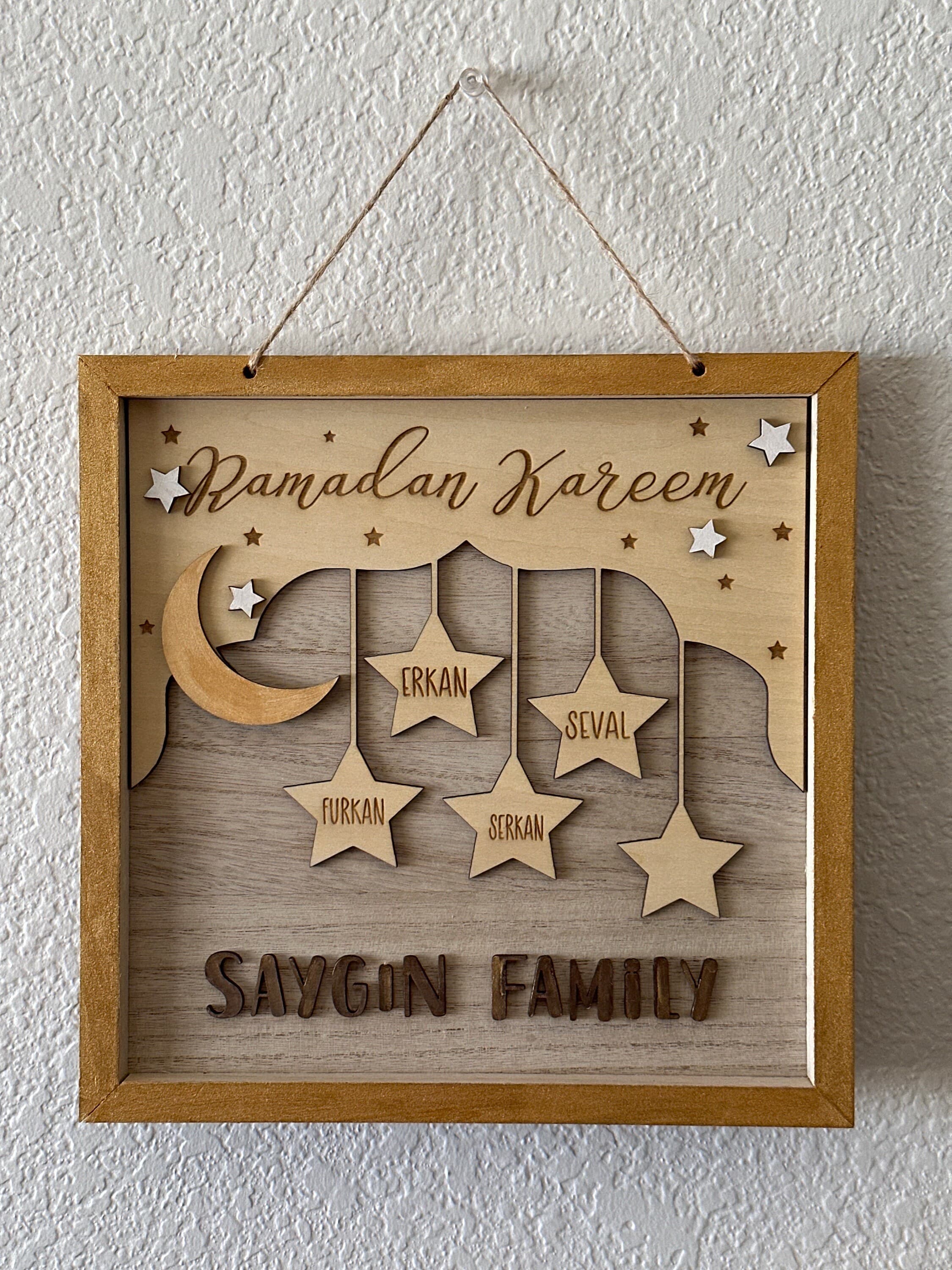 Ramadan Decor, Ramadan Gift, Ramadan Family Decor, Eid Decoration, Islamic Decor, Custom Gift, Family names - image 4