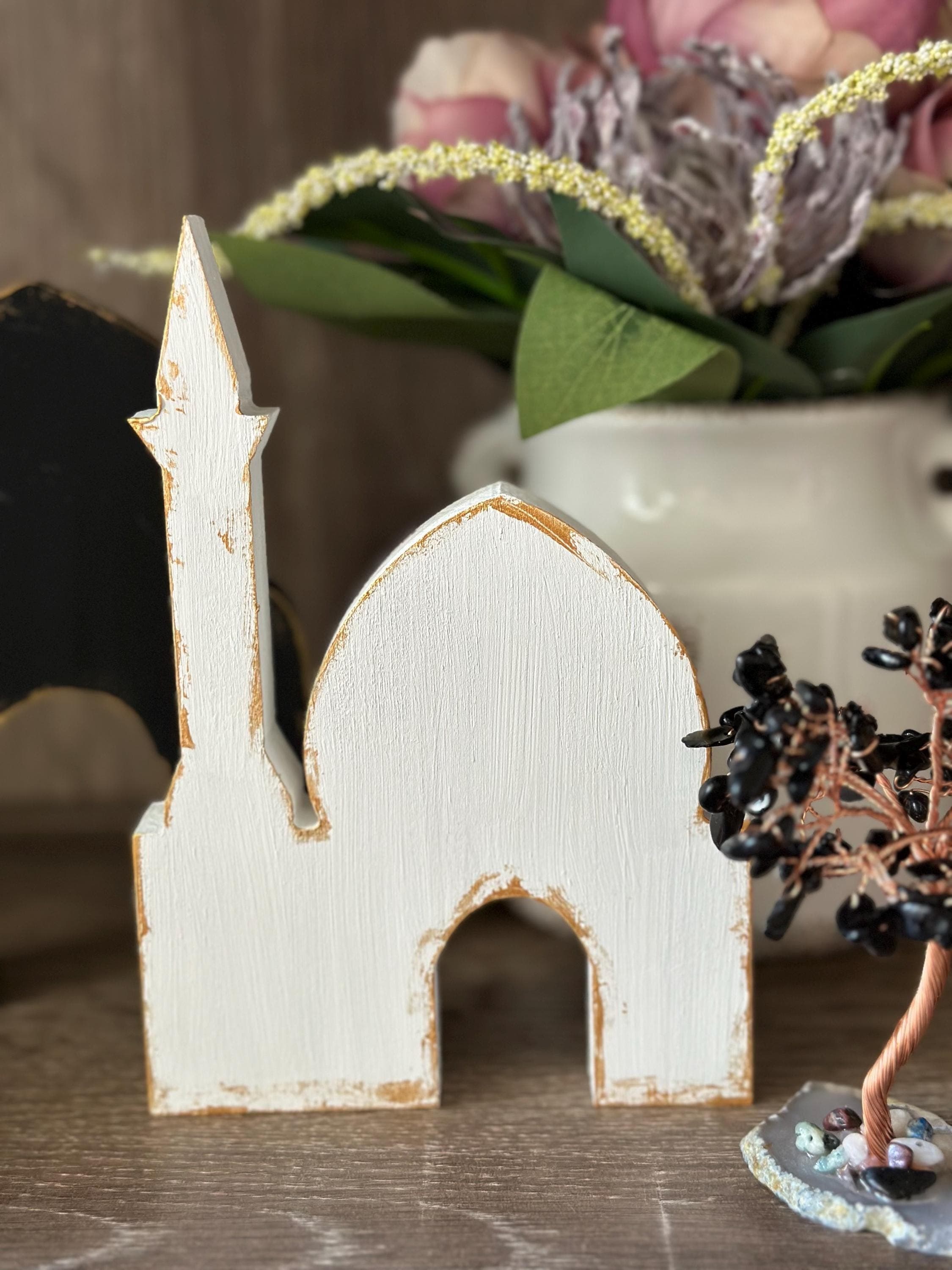 Ramadan Mosque Tiered Tray Decor Mosque Eid Decor Craft Eid Islamic Gift DIY Gift Masjid - image 4