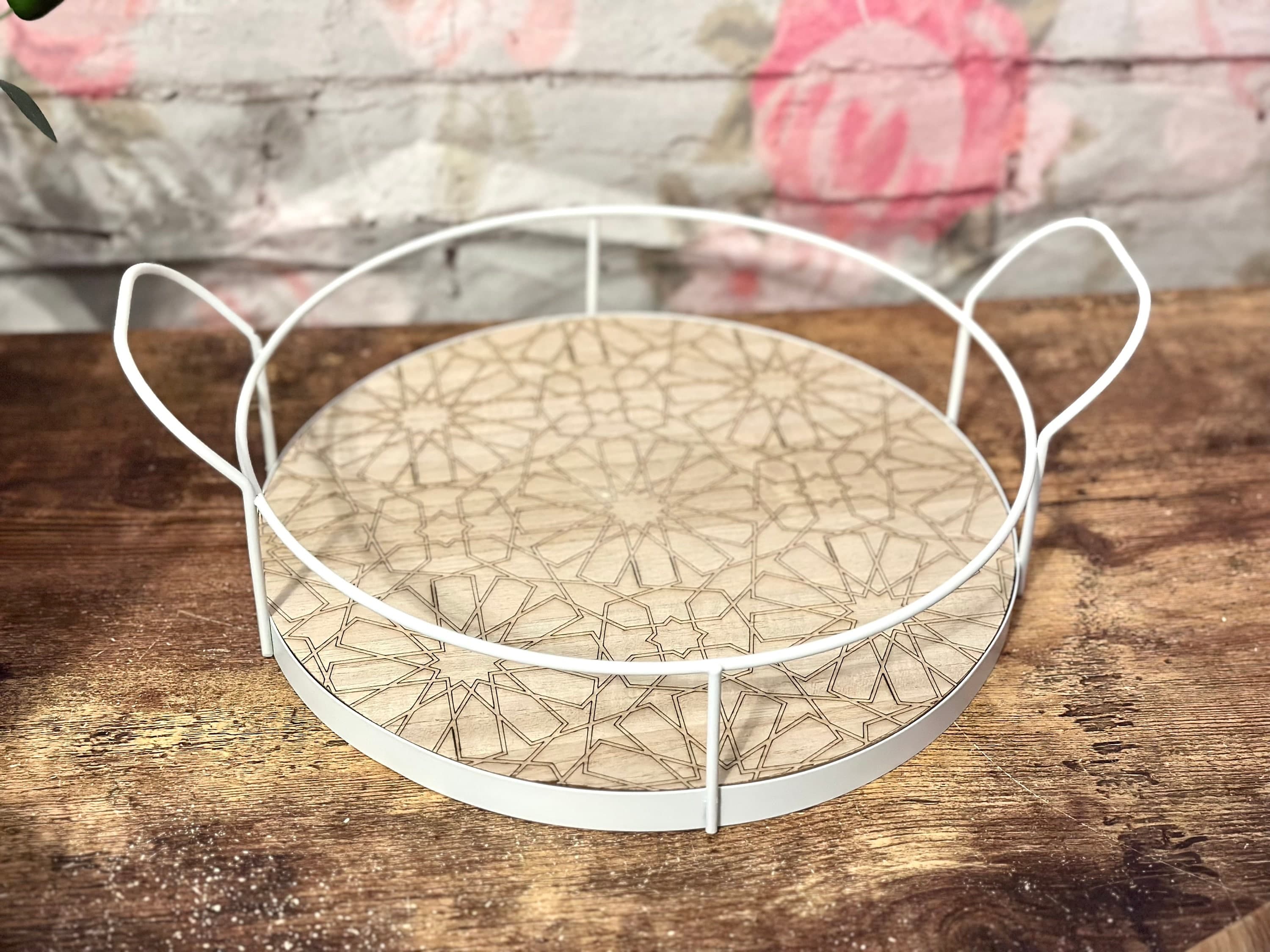 Islamic Geometric Design Tray Ramadan Eid Decor Ramadan Gift