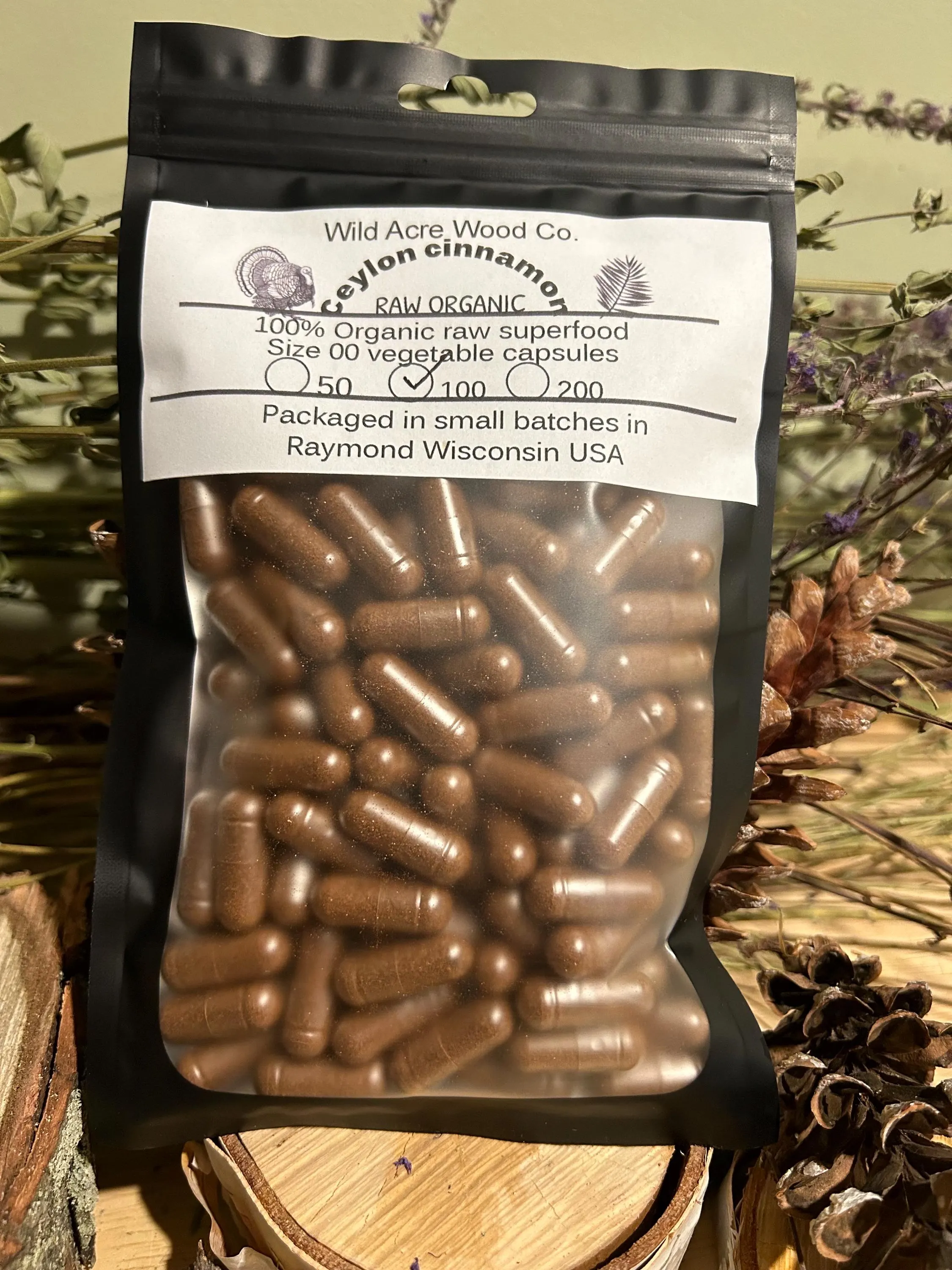 Organic Ceylon cinnamon capsules | 650 mg | Cinnamomum verum Herbal supplement | vegan capsule | organic veggie capsules - image 5