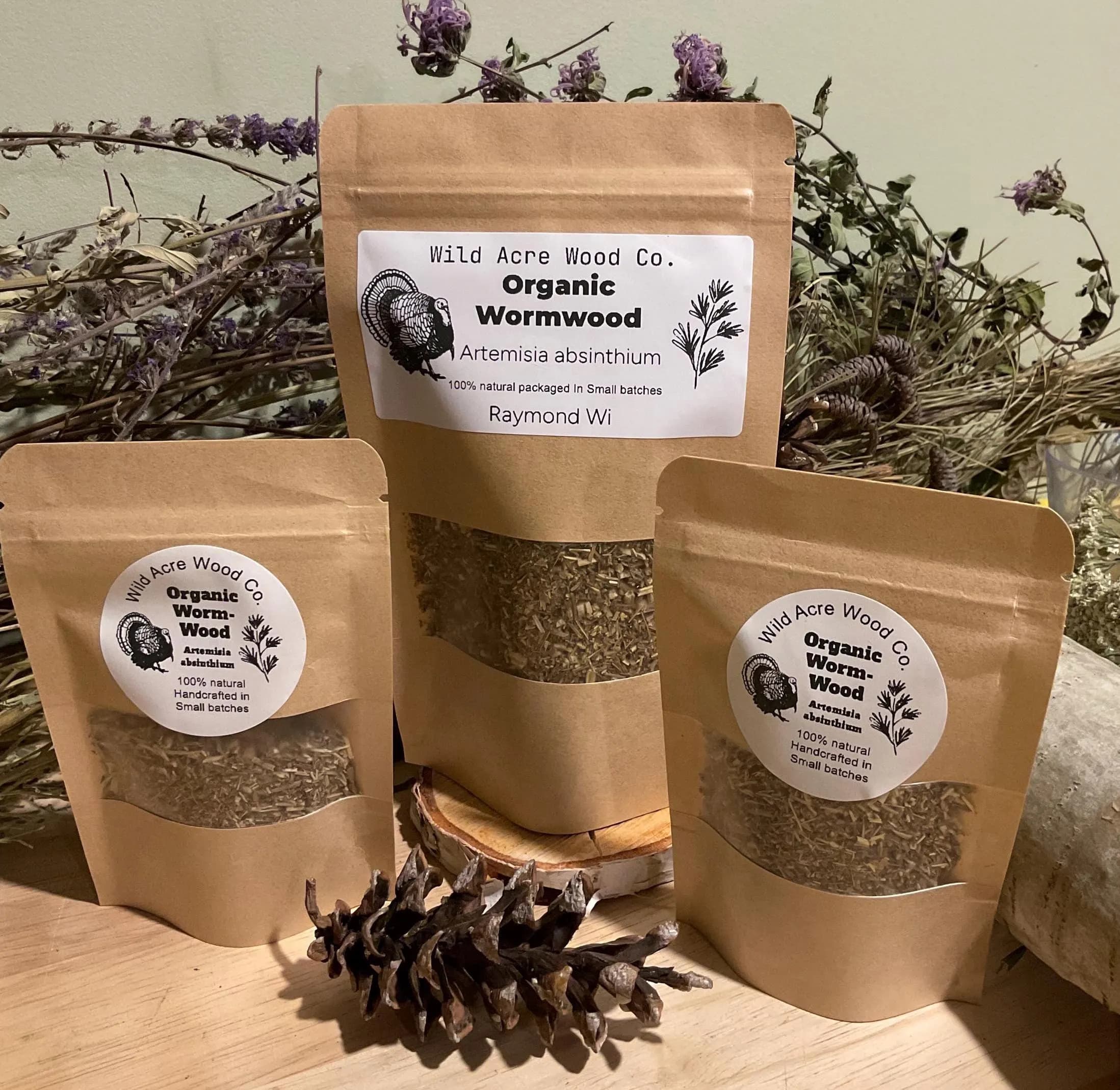 Organic Wormwood looseleaf | Supplement | herbal tea | DTOX | Artemisia Absinthium | loose leaf | dried herbs | caffeine free |