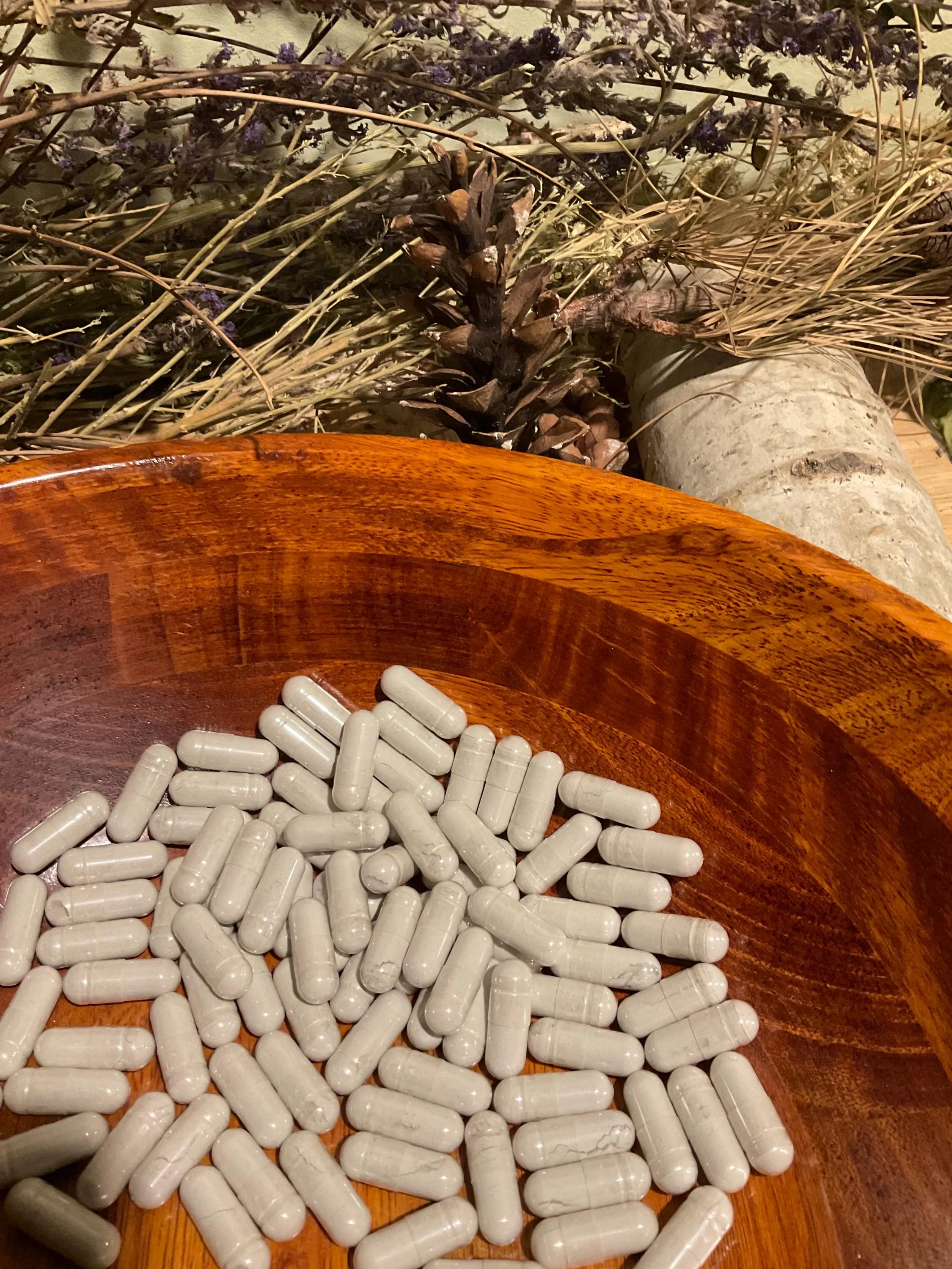 100 % PURE FOOD Grade Bentonite Clay LARGE dose 1200 mg capsule | Use with black walnut Hull Clove WORMwood Pau D Arco | Herbal Dt0x | - image 5