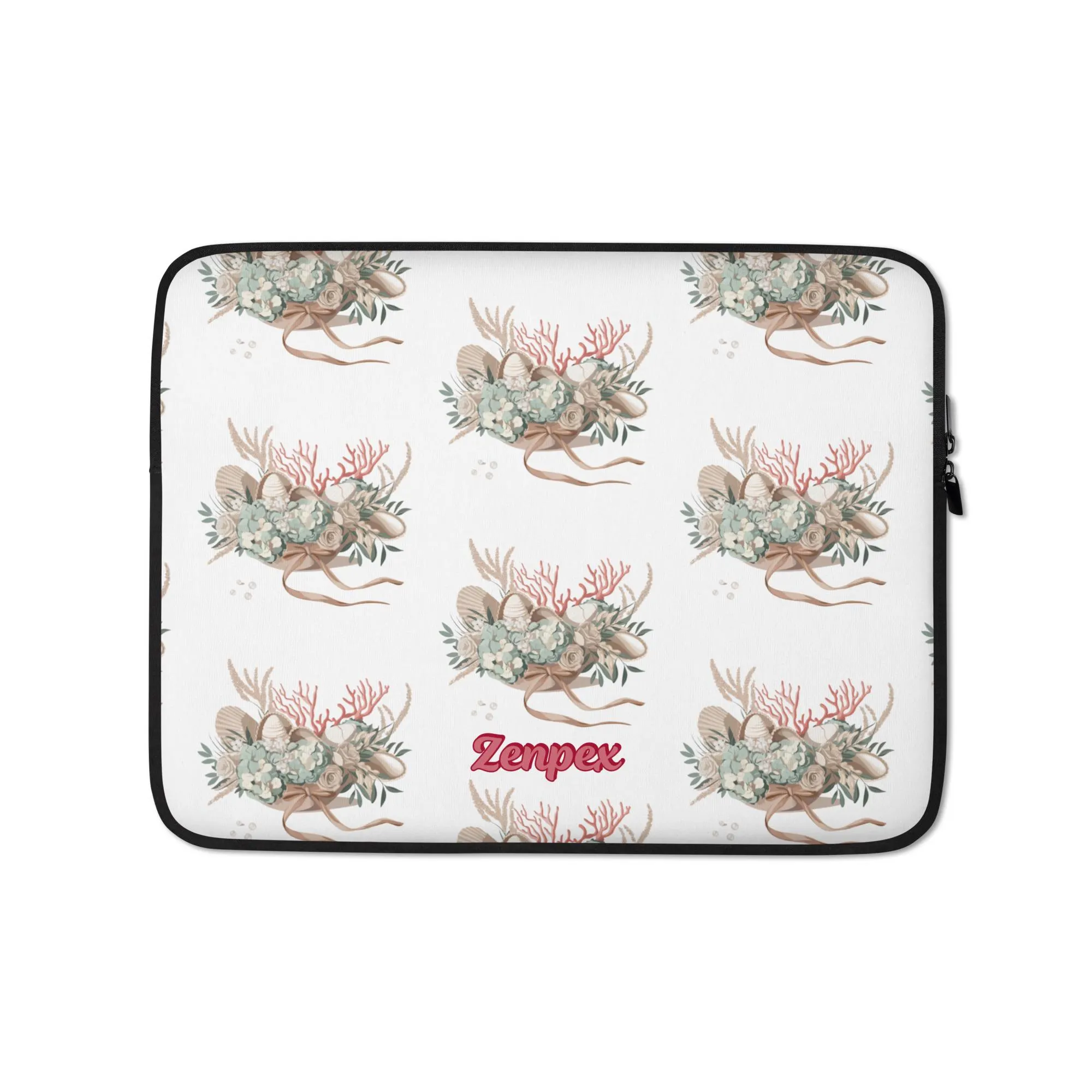 Coastal Seashell Laptop Sleeve: Neoprene Beach Protection - image 4