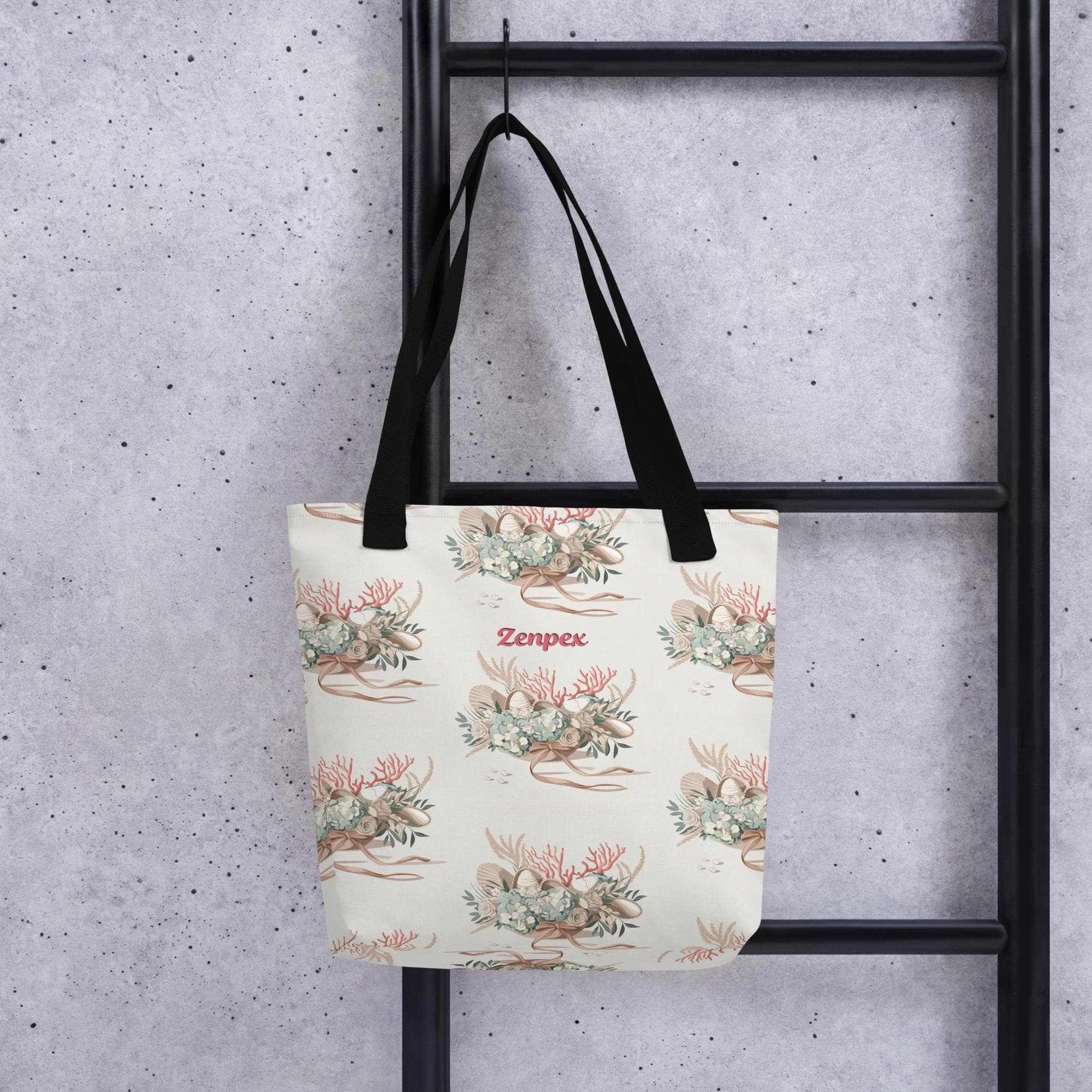Coastal Elegance All-Over Print Tote Bag – Beach-Inspired Design