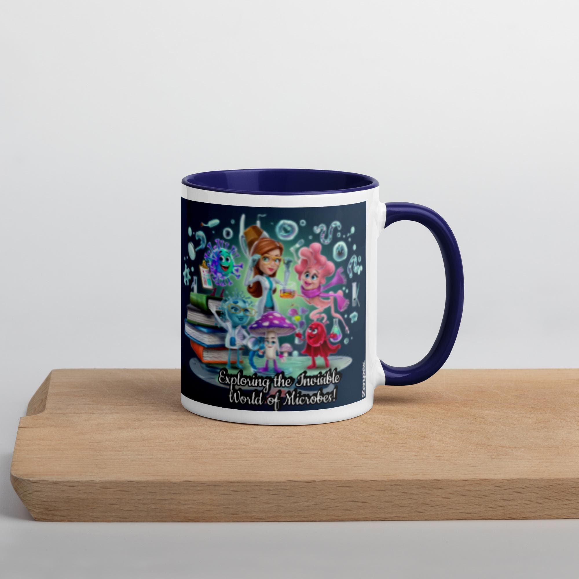 Exploring the Invisible World of Microbes Mug – Whimsical Science-Inspired Ceramic Cup for Science Lovers & Microbe Enthusiasts