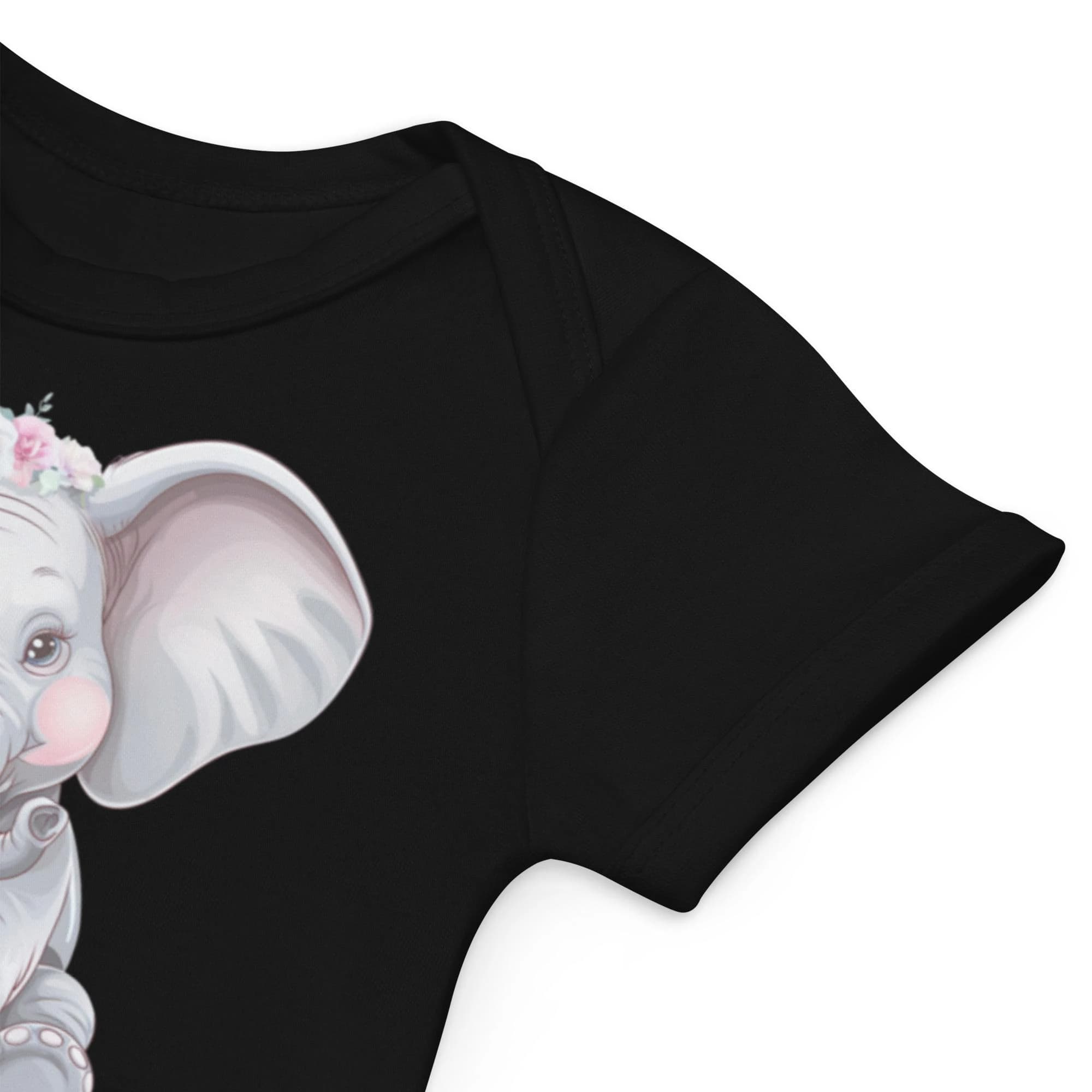 Trunkloads of Charm Incoming! Organic Cotton Baby Bodysuit – Baby Elephant Design