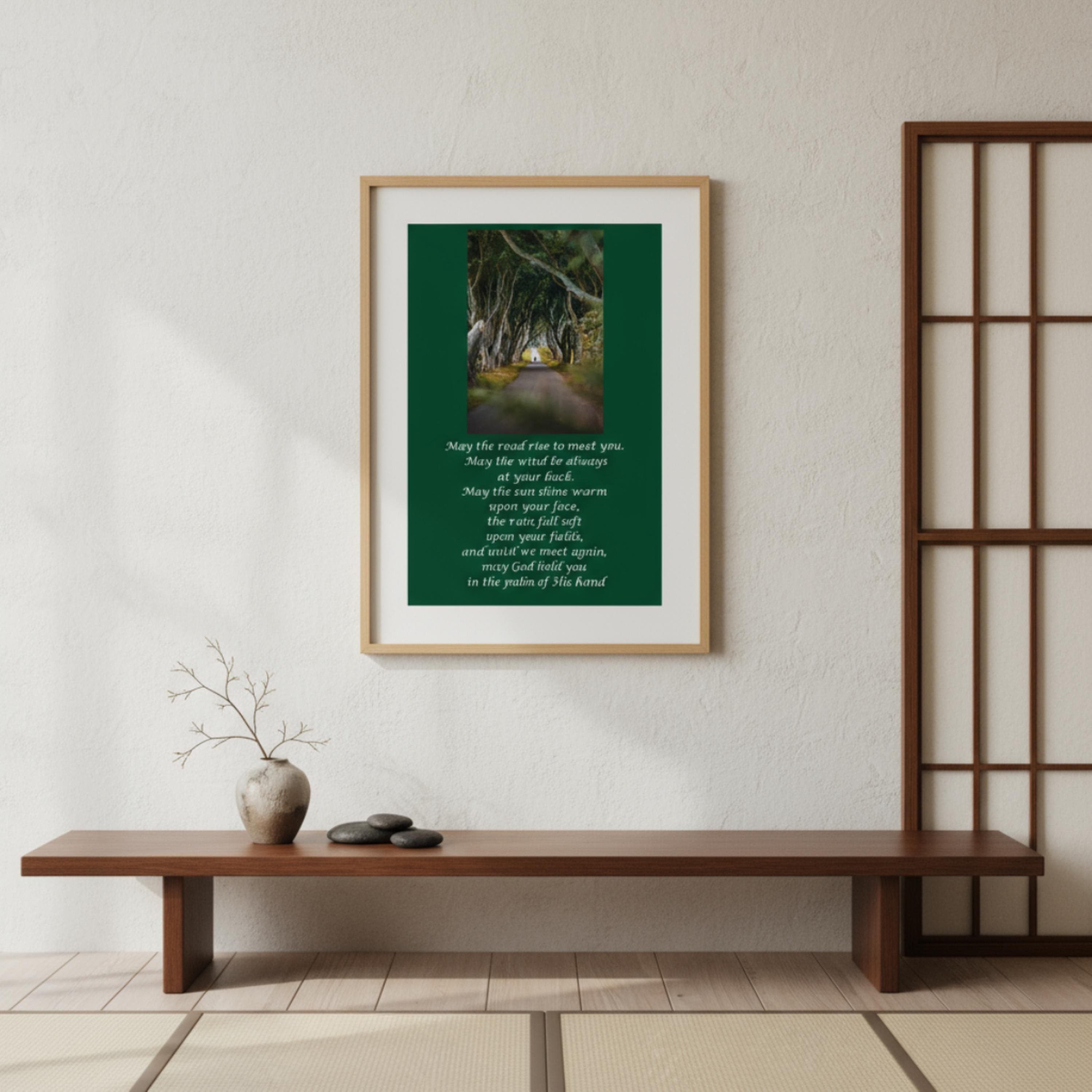 Irish Blessing Fine Art Poster | Dark Hedges Celtic Print - image 3