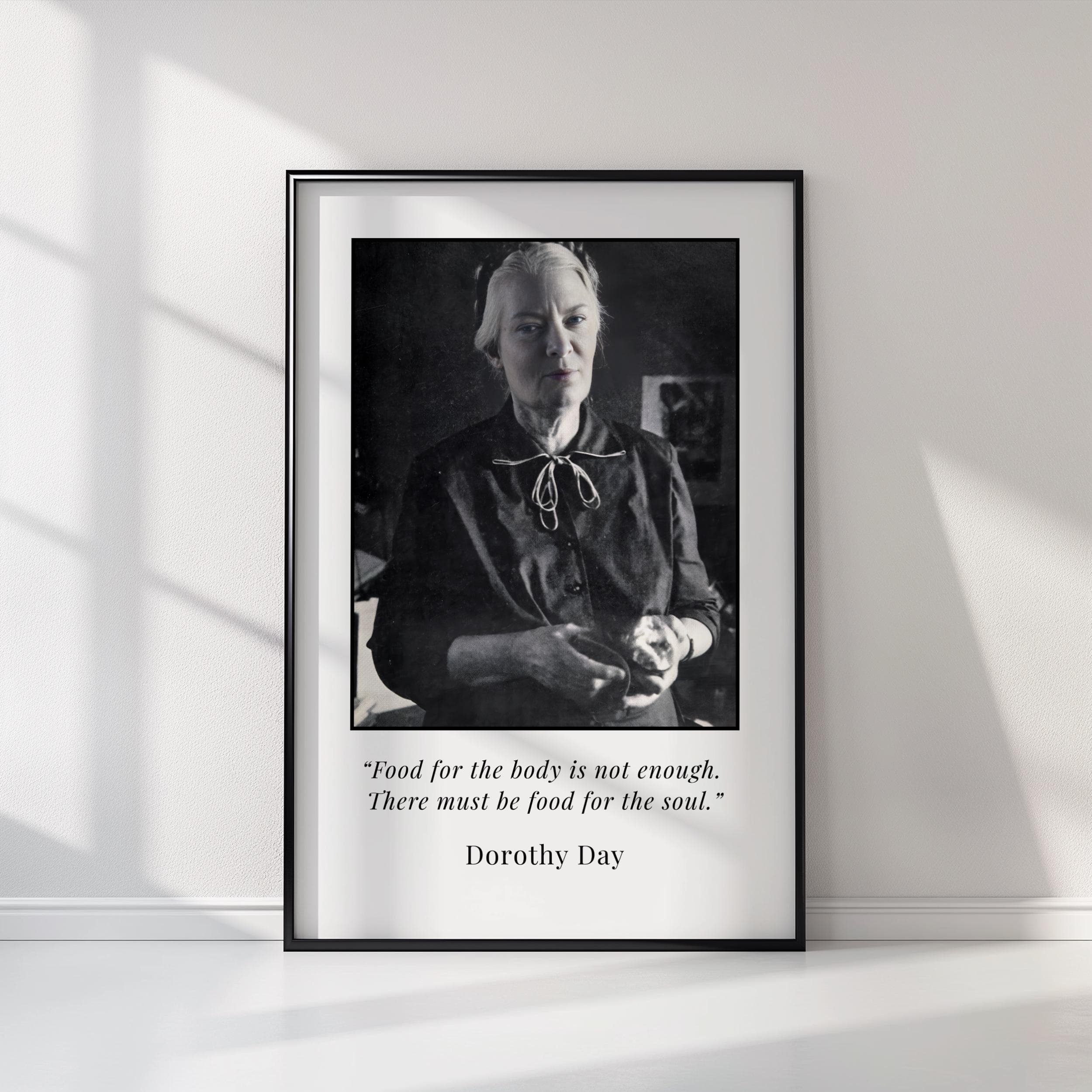 Dorothy Day Quote Portrait Print – Catholic Worker Movement Art