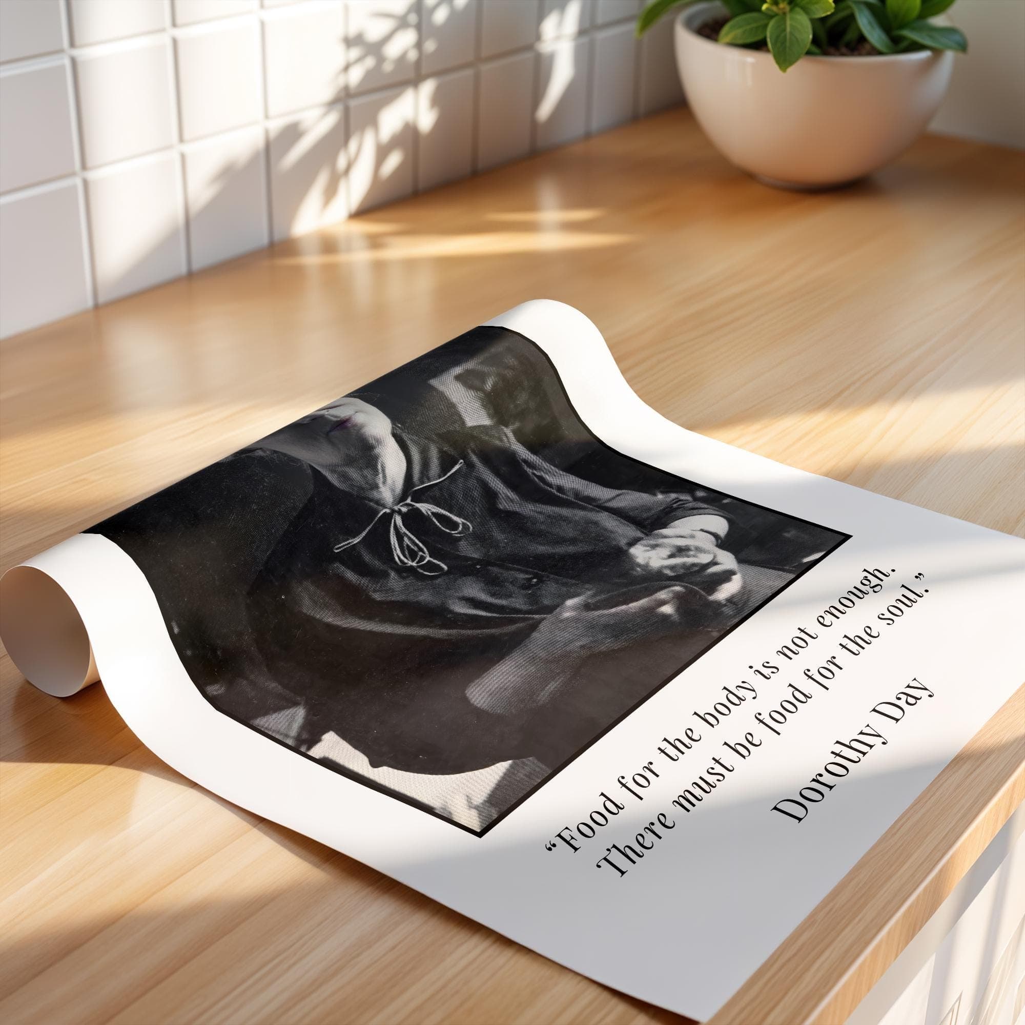 Dorothy Day Quote Portrait Print – Catholic Worker Movement Art - image 3
