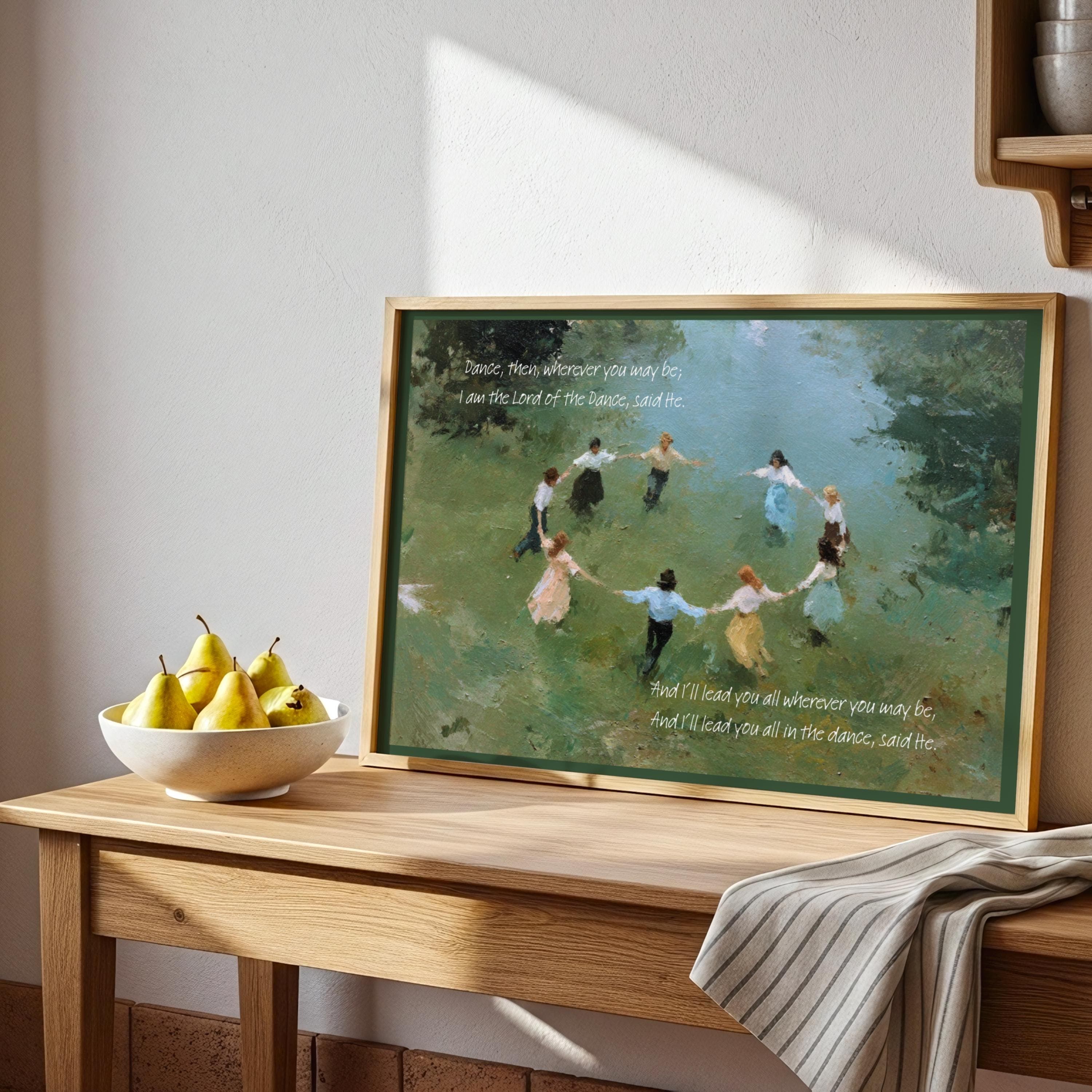 Lord of the Dance Hymn Print • Watercolor Christian Art - image 4