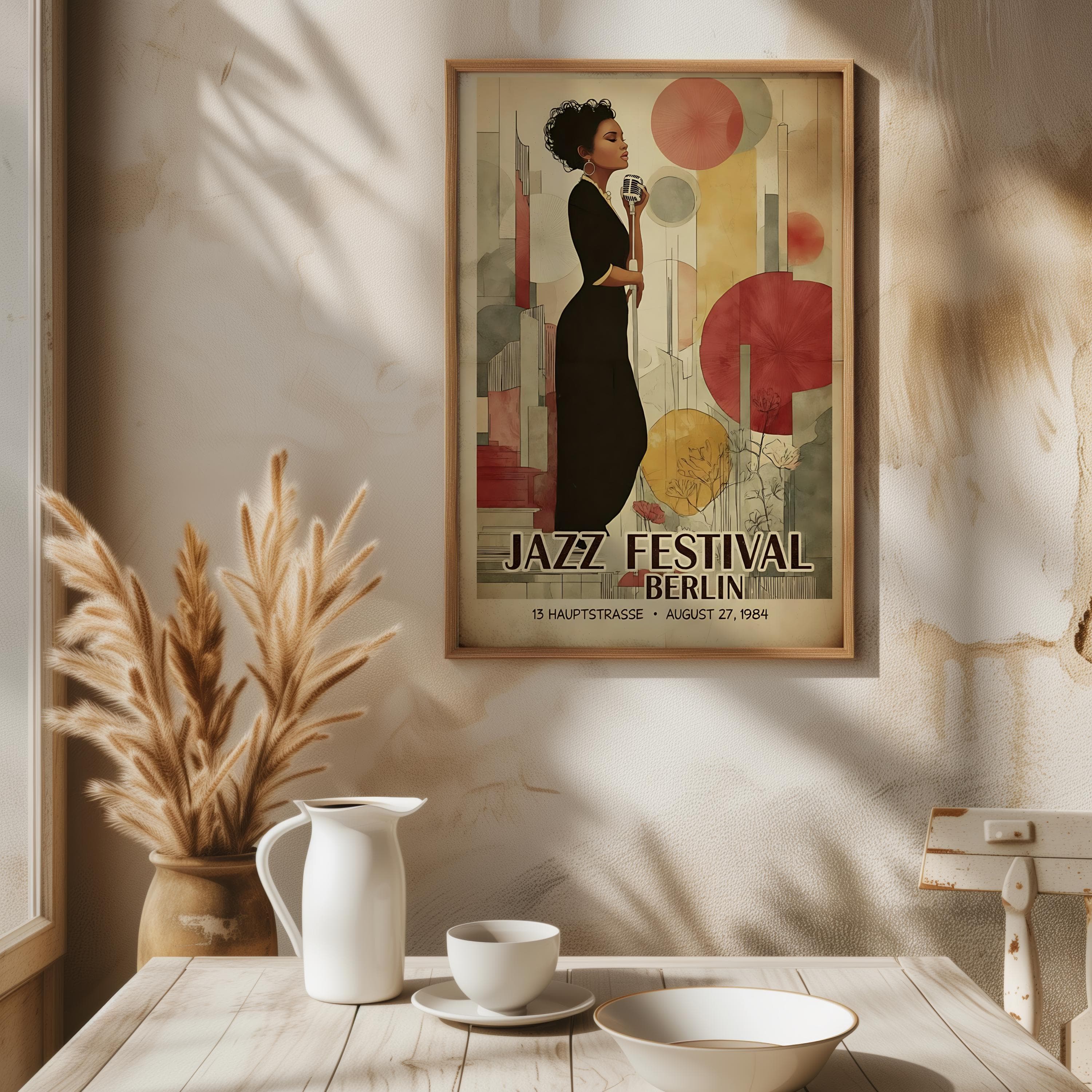 Bauhaus Jazz Festival Poster – Berlin 1984, Vintage Music Print