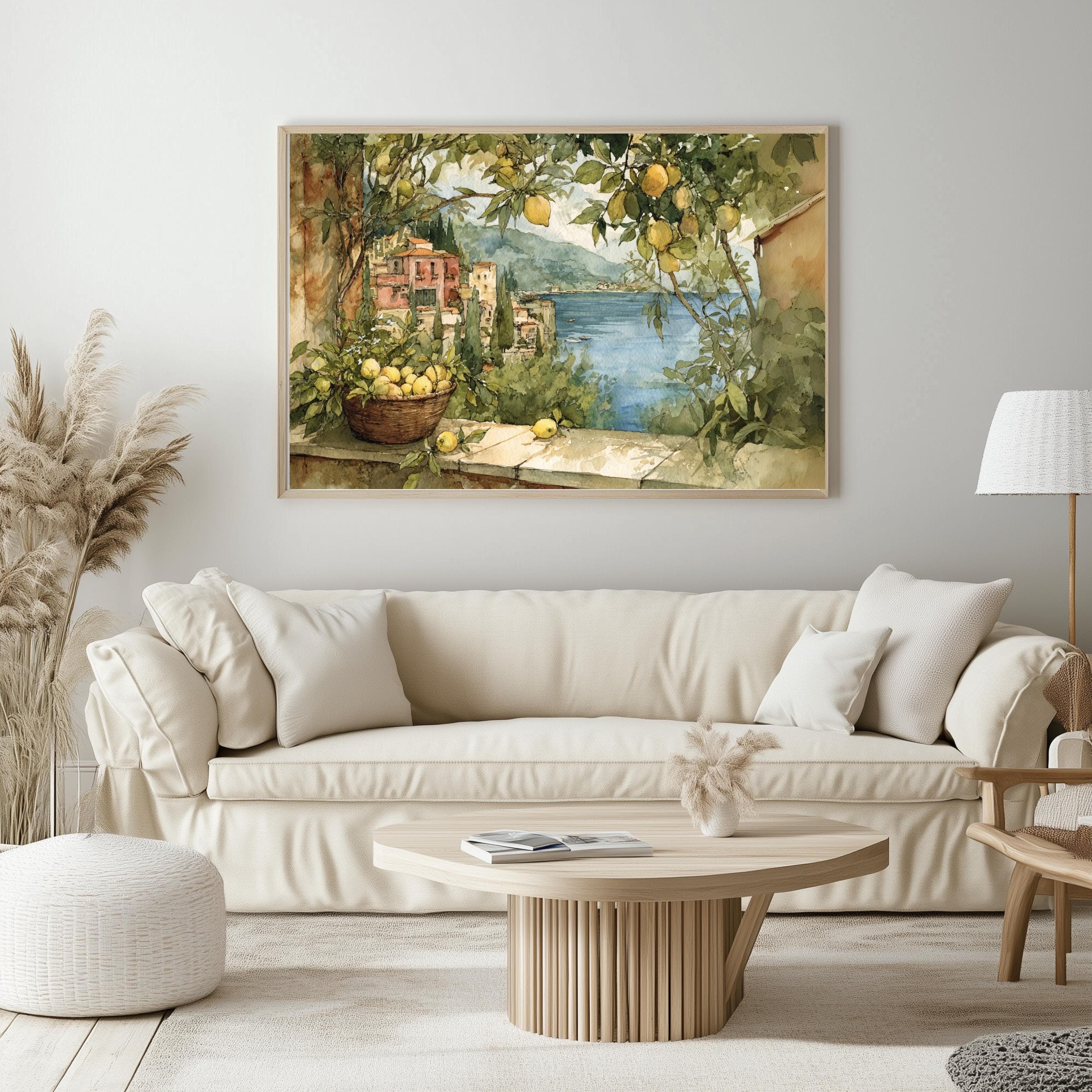 Amalfi Coast Lemon Print: Italian Villa Giclée Poster, Mediterranean Art - image 5