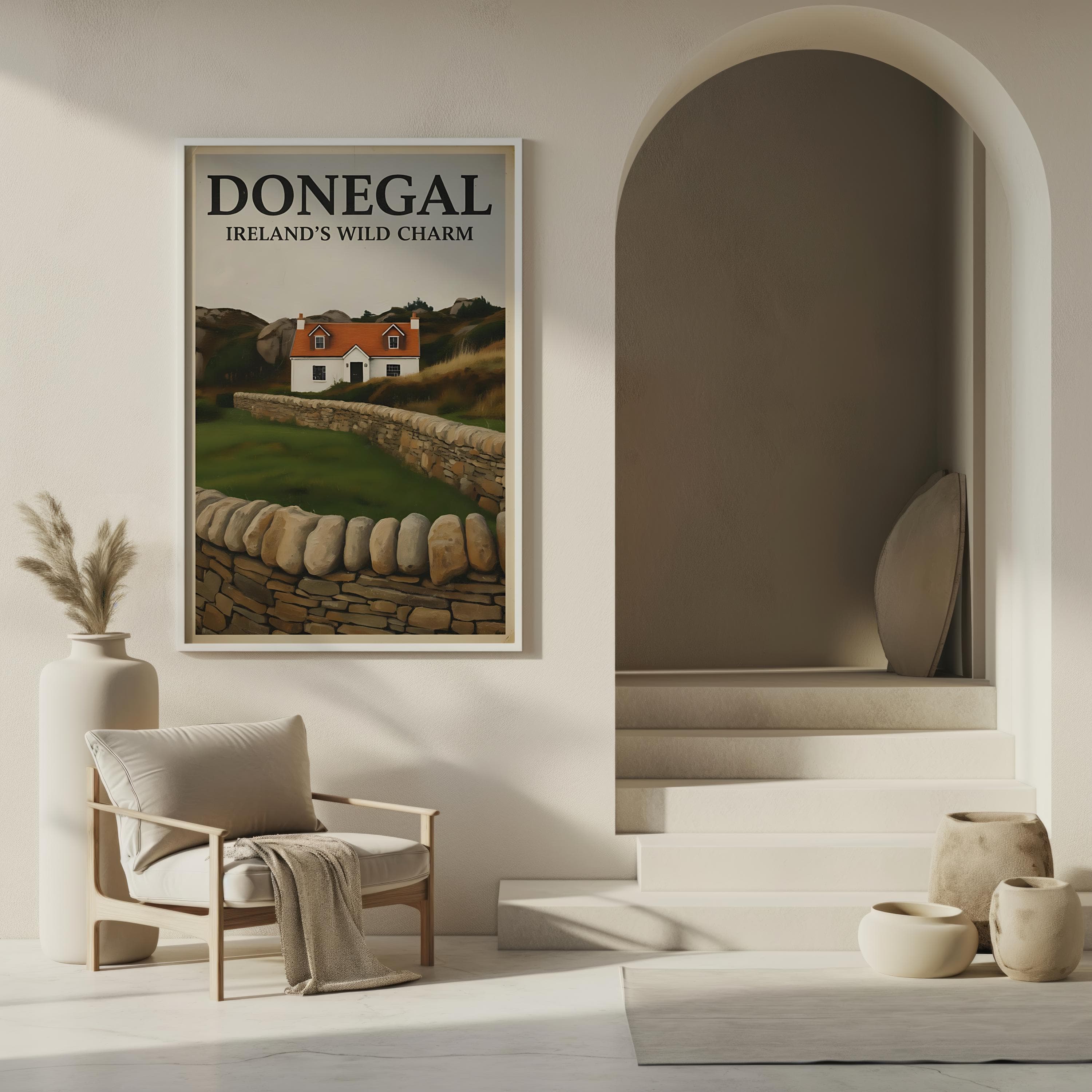 Donegal Ireland Poster | Irish Cottage Landscape Art Print - image 3