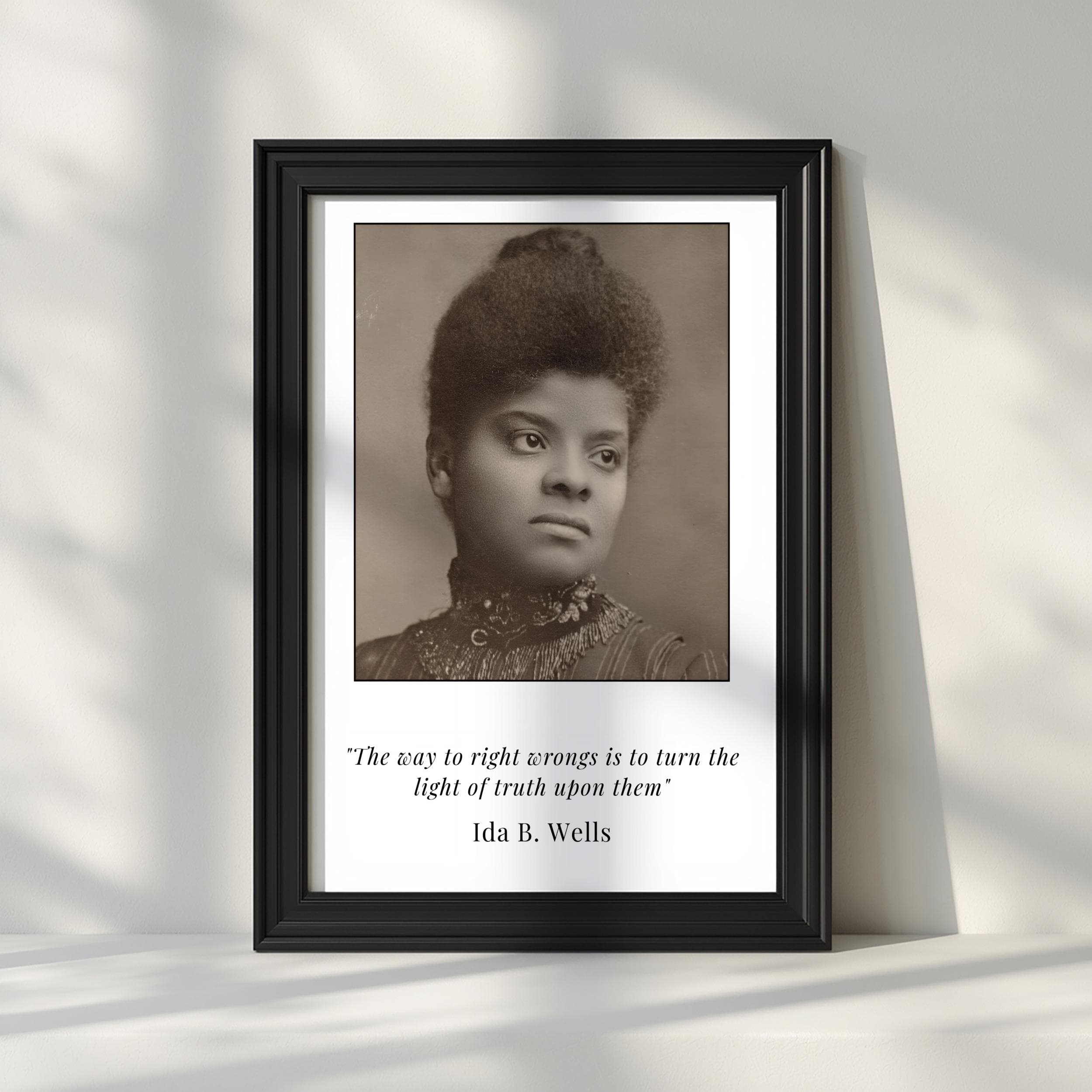 Ida B. Wells quote poster Rolled Poster | Civil Rights, Historical Photograph