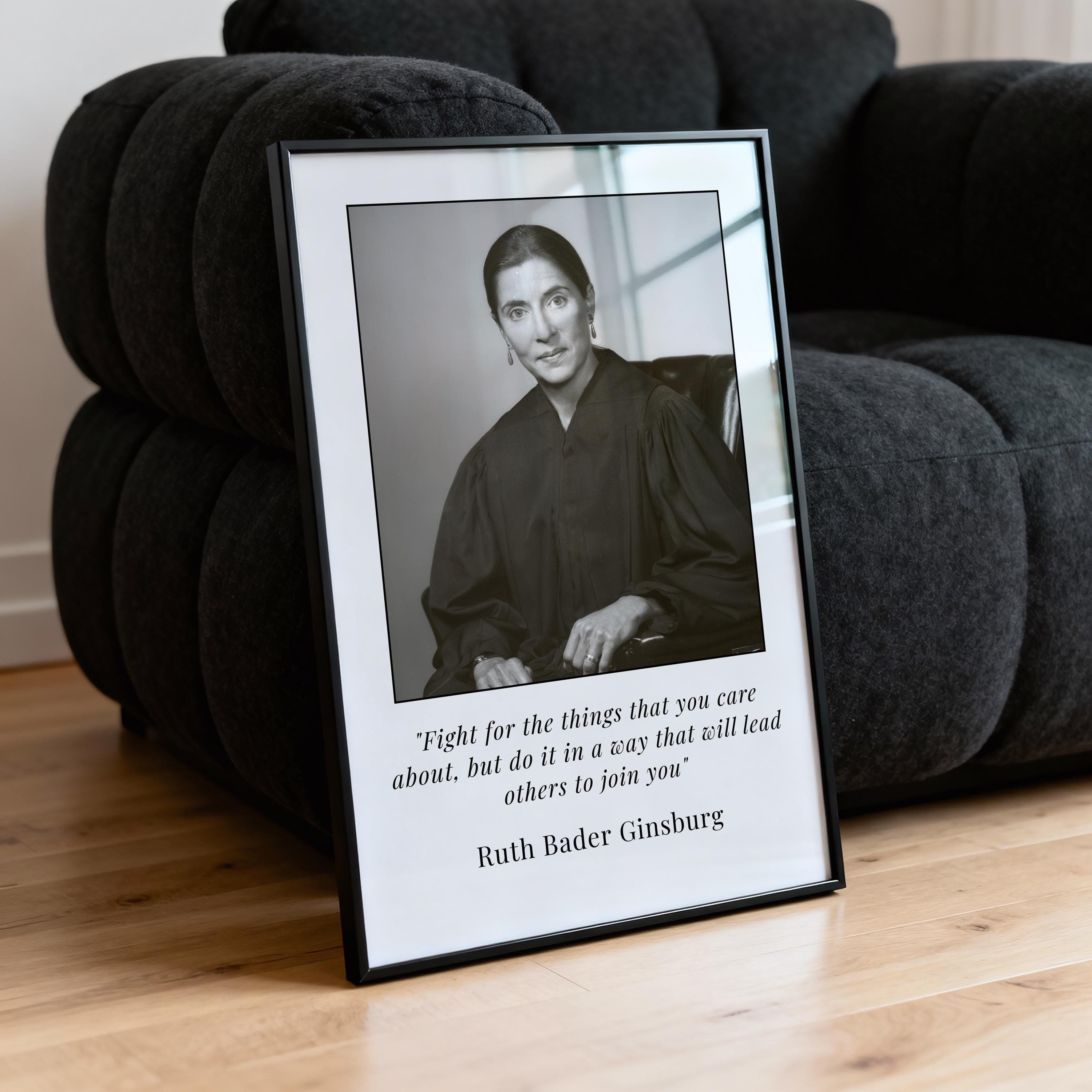 Ruth Bader Ginsburg Quote Print – Fight for Things You Care About Wall Art - image 5