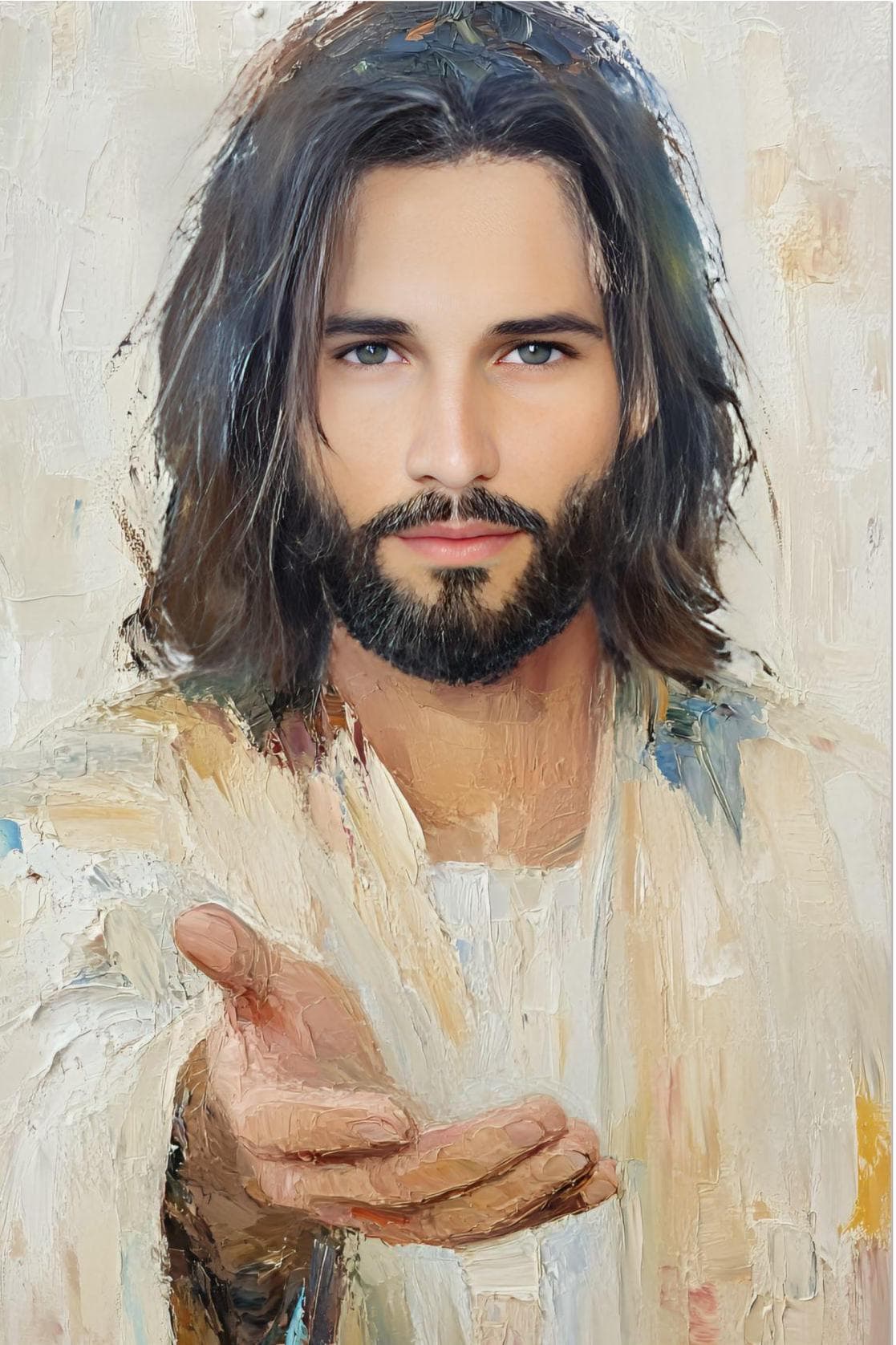 Jesus Watercolor Painting: Religious Christian Art, Easter Gift - image 3