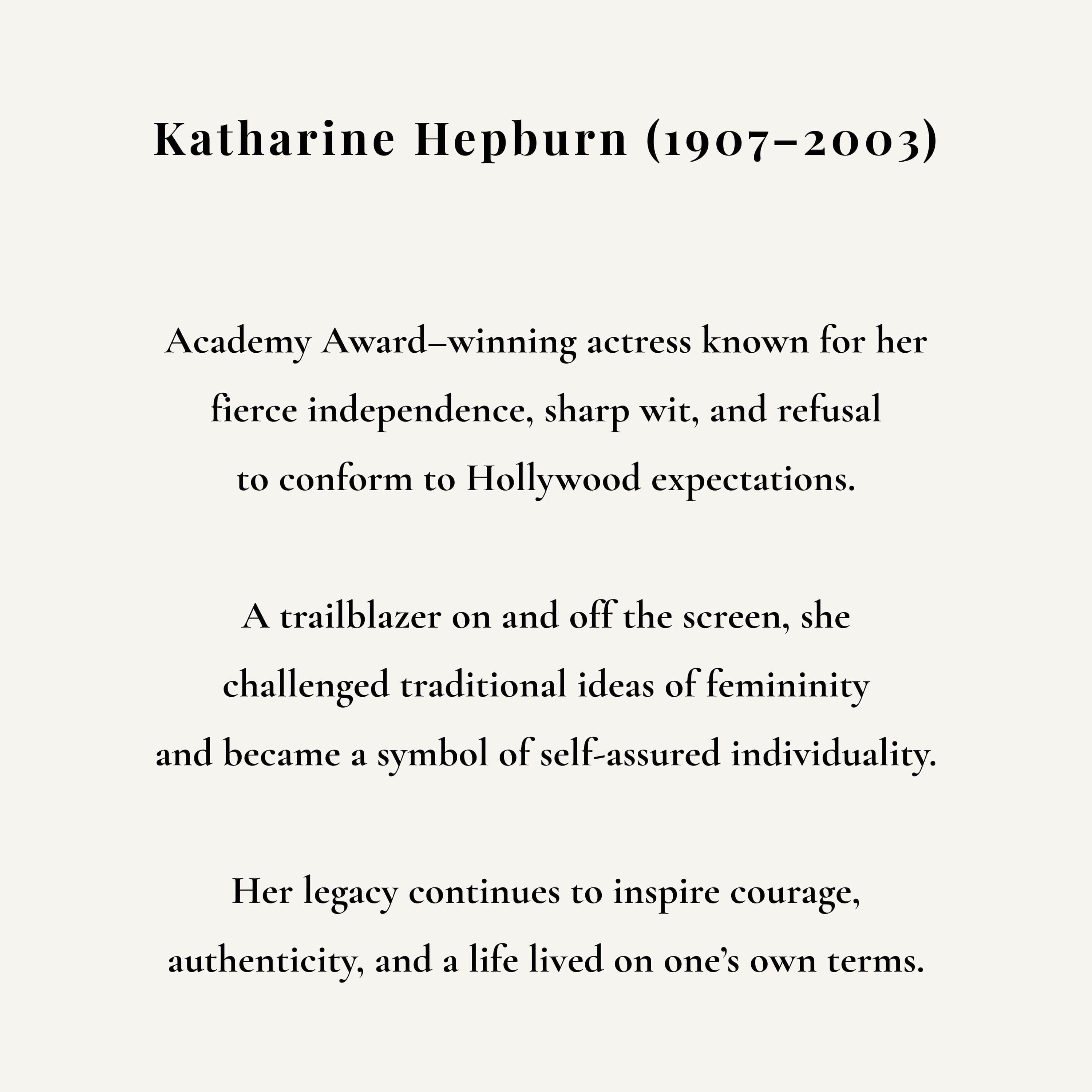 Katharine Hepburn Quote Print – Vintage Photography, Feminist Wall Art - image 5
