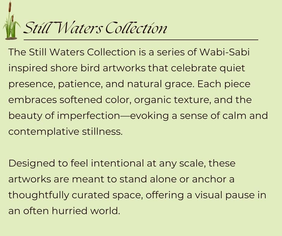 Wabi Sabi Egret Wall Art | Still Waters Collection | Coastal Bird Art | Quiet Luxury Decor - image 4