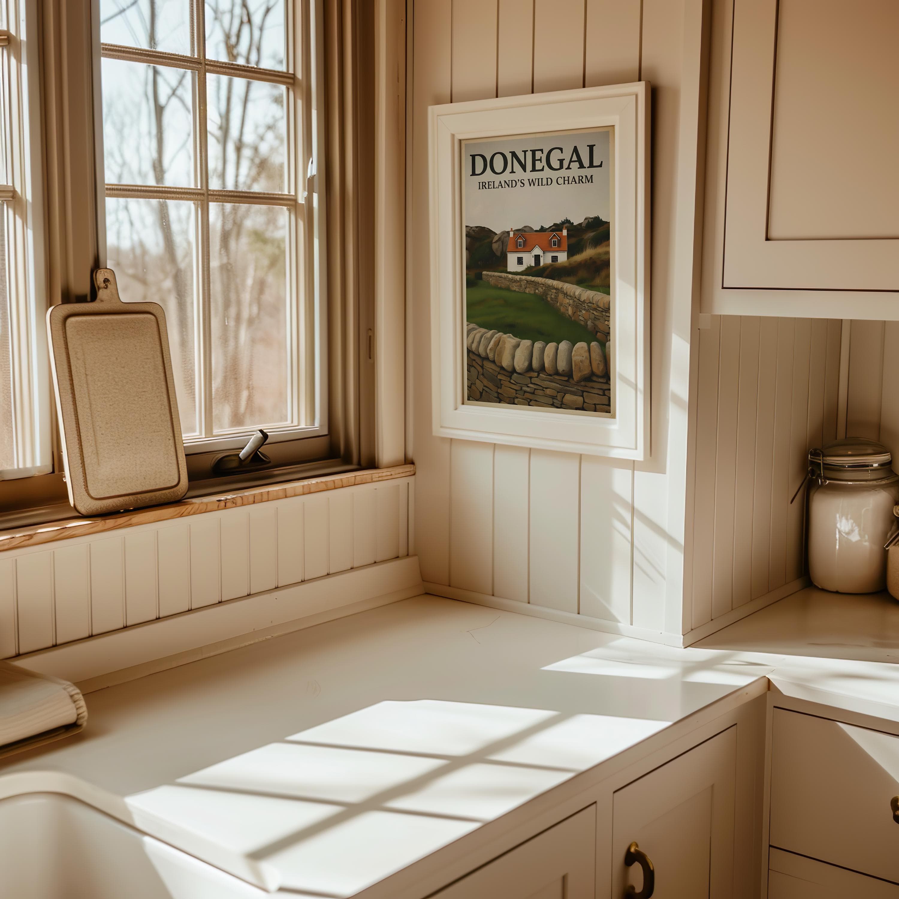 Donegal Ireland Poster | Irish Cottage Landscape Art Print - image 4