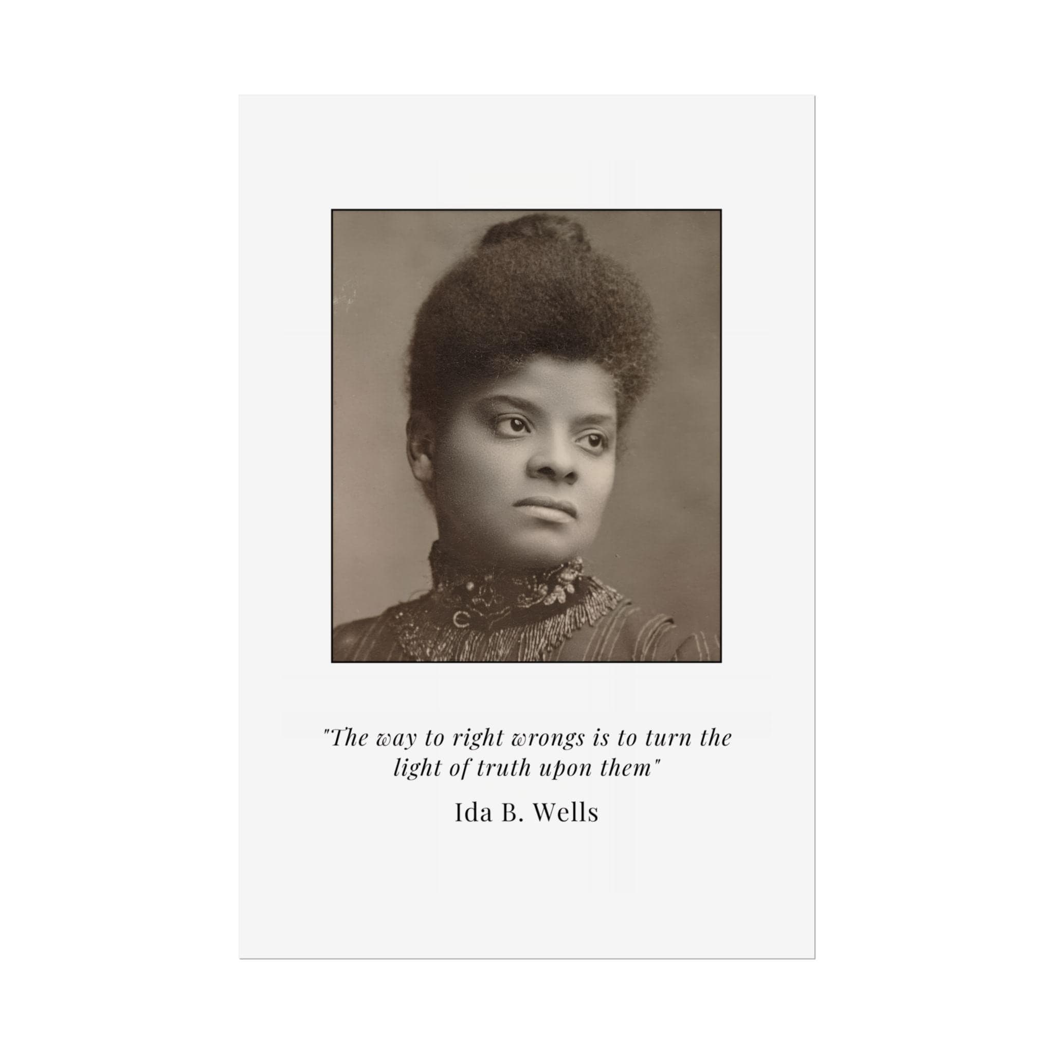 Ida B. Wells quote poster Rolled Poster | Civil Rights, Historical Photograph - image 3