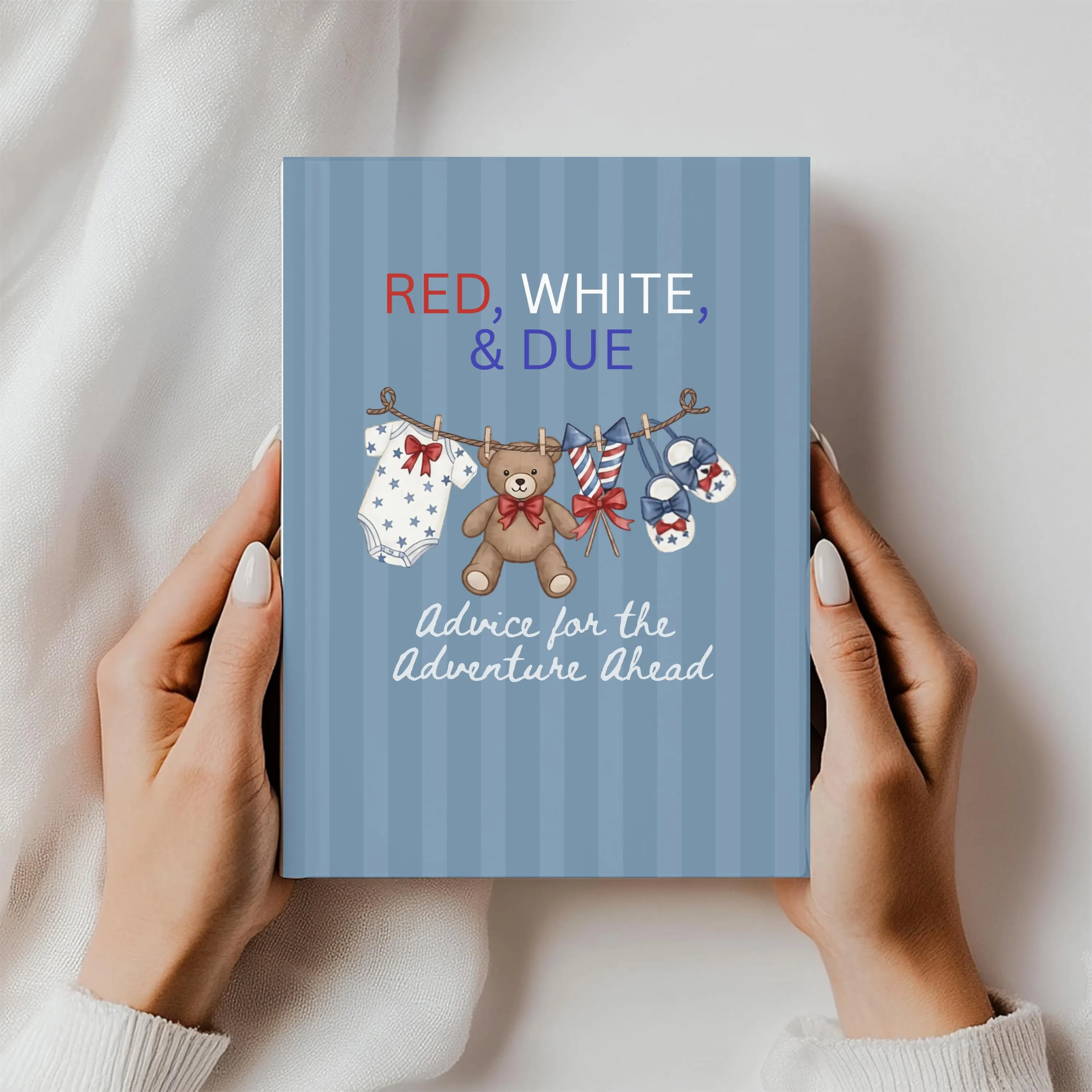 Patriotic Baby Shower Guestbook: Red, White, & Due Wishes for Future Parents Teddy Bear Theme Americana Baby Military Baby Shower USA Theme