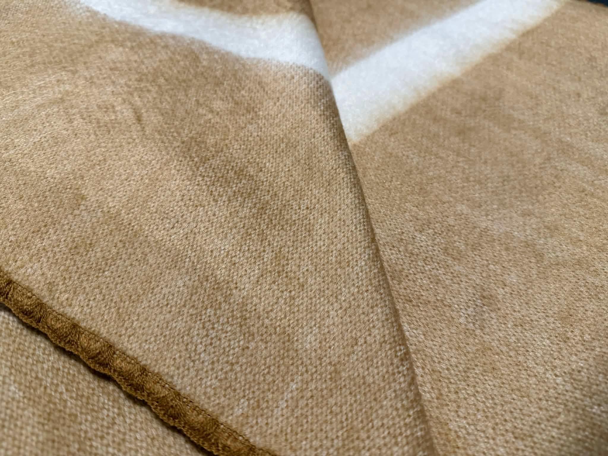 Handwoven Alpaca Blanket Queen Size – Minimalist Beige Throw with Stripe | Soft Lightweight Bed Blanket | Neutral Japandi Scandinavian Decor - image 4