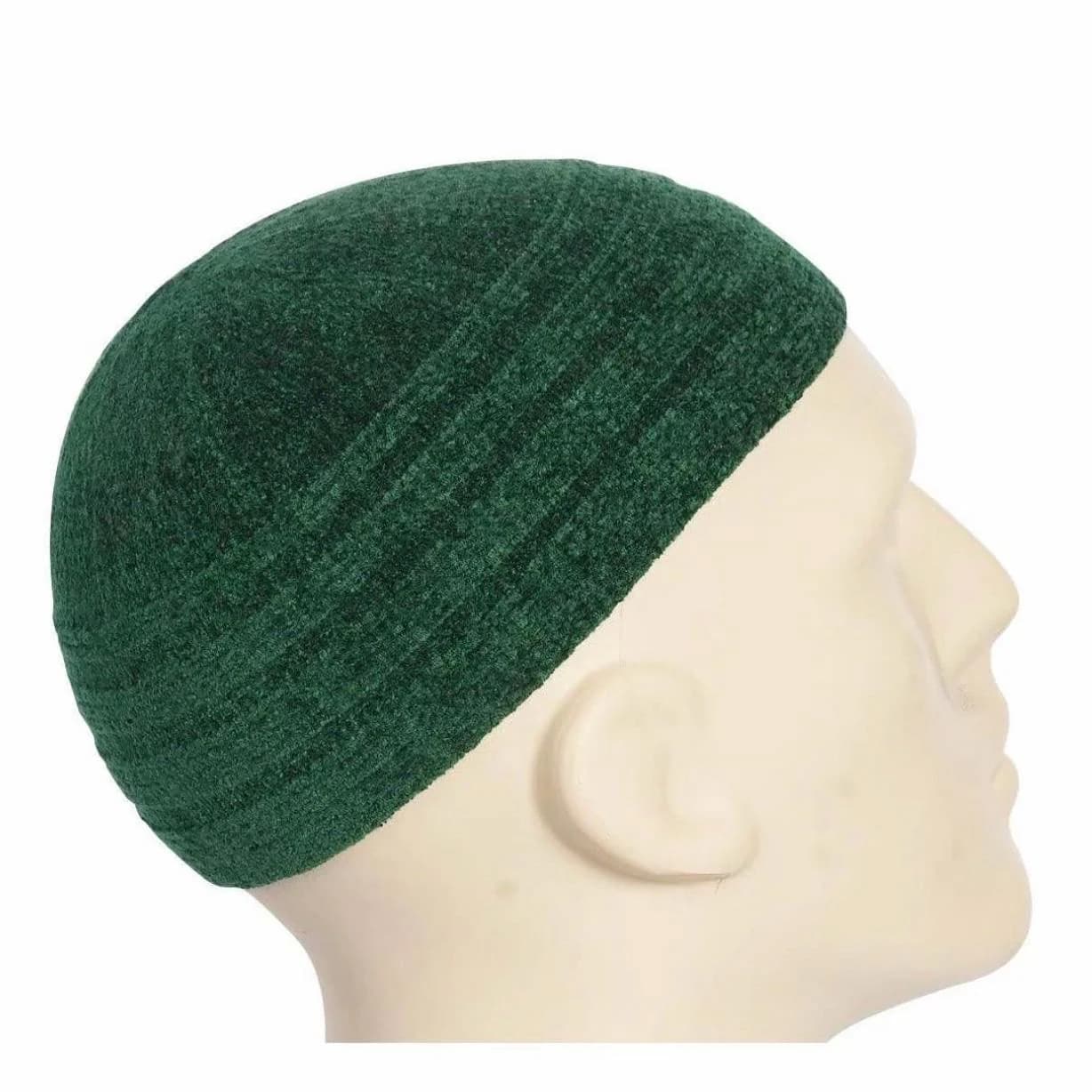5x Mens Prayer Hat Chenille Soft Turkish Kufi Topi Warm Winter Muslim Islamic Skull Hats Taqiyah Man Gents - image 5