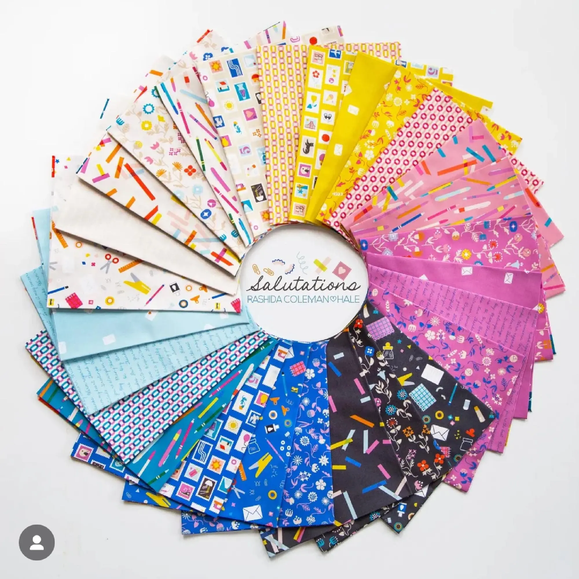 Ruby Star Society - Salutations Collection - Washi in Soft Black - image 3