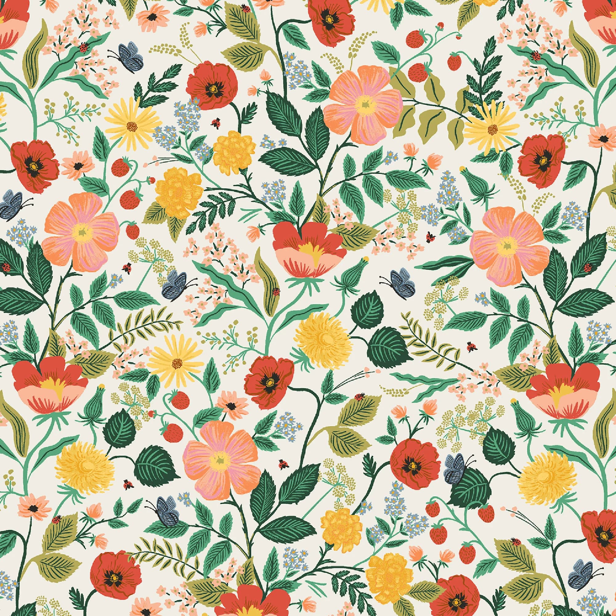 Rifle Paper Co. - Camont Collection - Poppy Fields in Cream