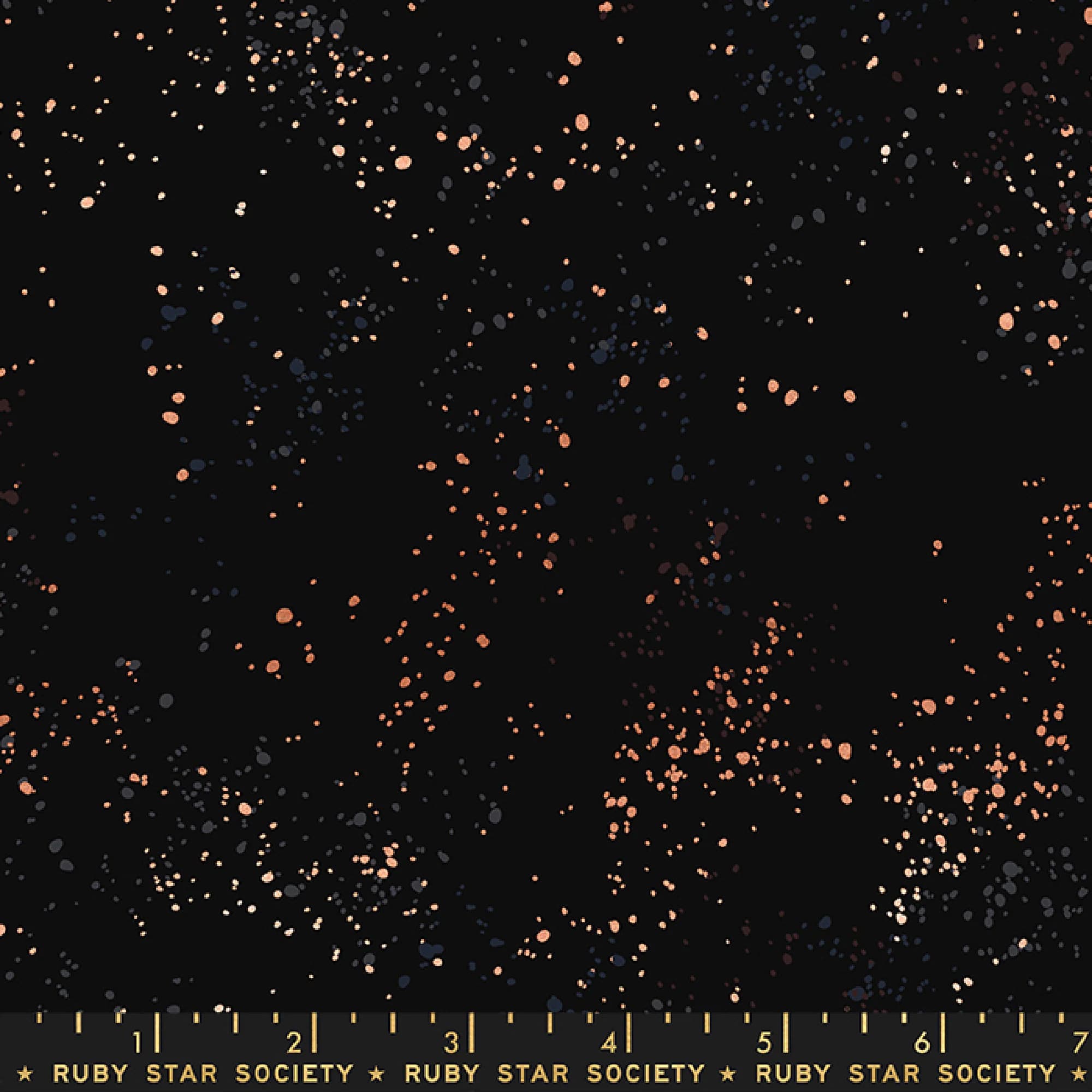 Ruby Star Society - Speckled 108" Wideback in Black Metallic
